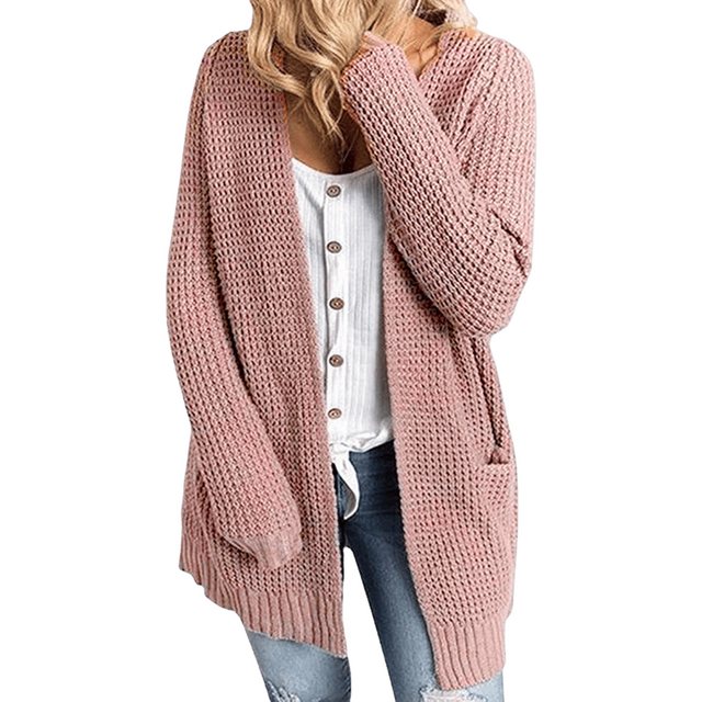 Nebelmeer Strickjacke Damen einfache Strickjacke für Herbst und Winter, Tas günstig online kaufen