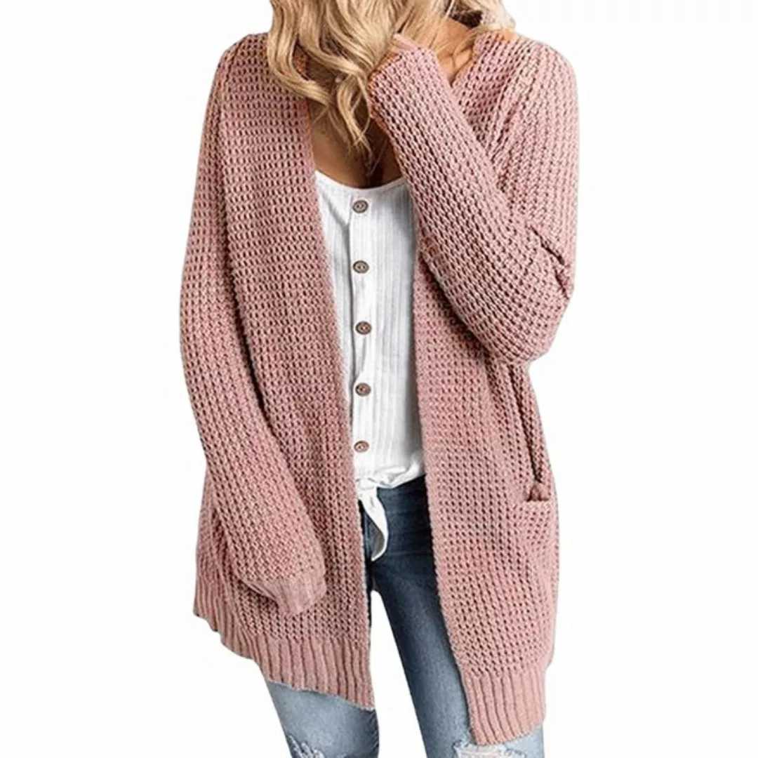 Nebelmeer Strickjacke Damen einfache Strickjacke für Herbst und Winter, Tas günstig online kaufen