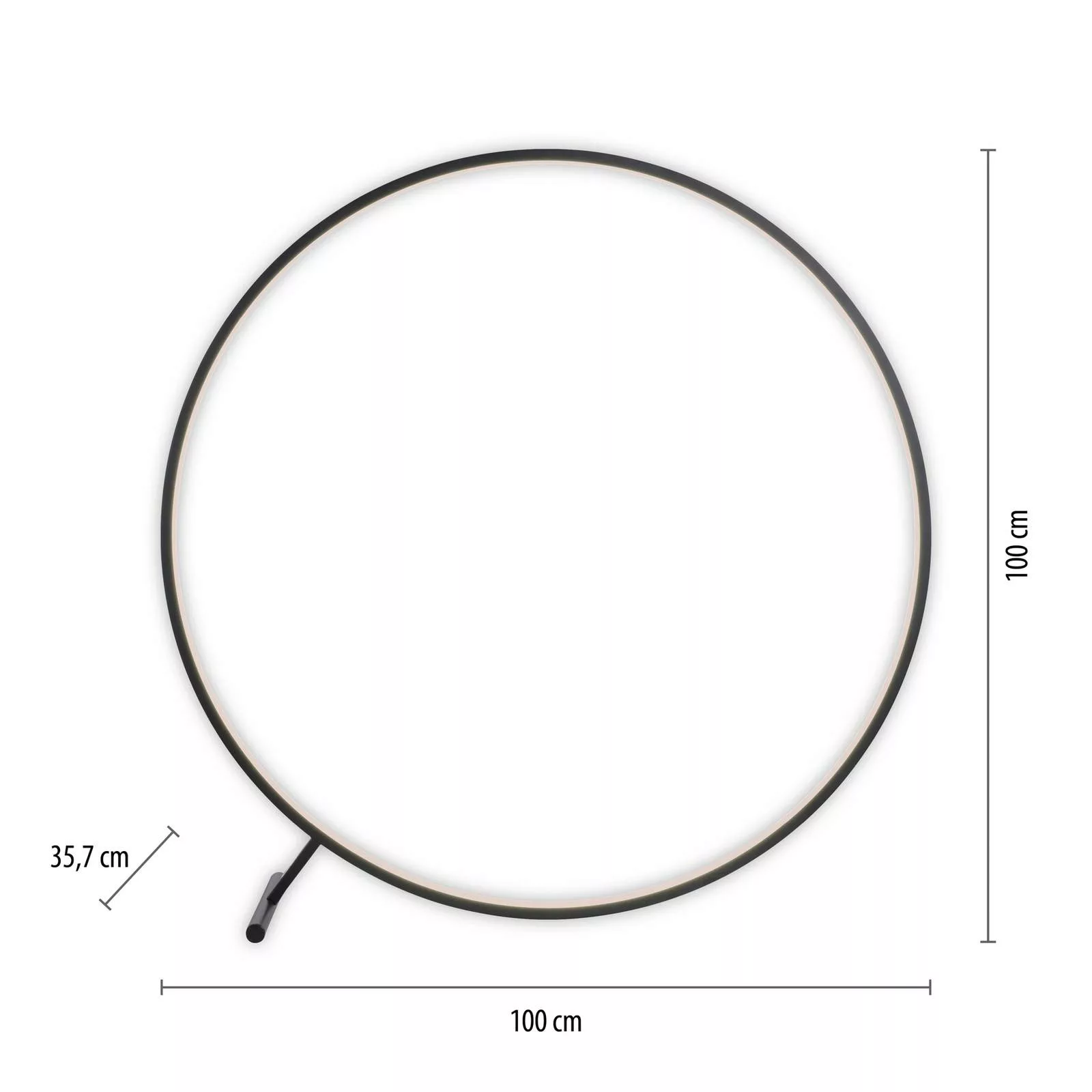 LED-Stehleuchte Hula CCT mit Fernbedienung Ø 100cm günstig online kaufen