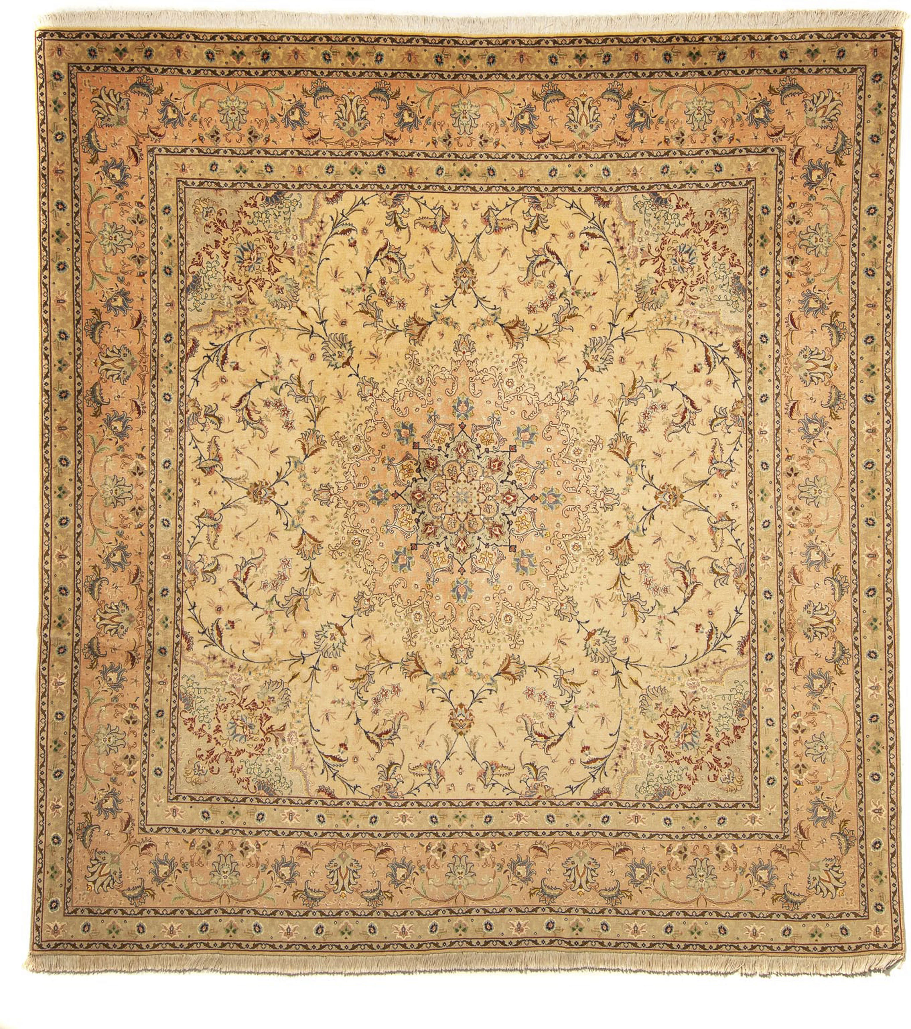 morgenland Orientteppich »Perser - Täbriz - Royal - 261 x 243 cm - beige«, günstig online kaufen