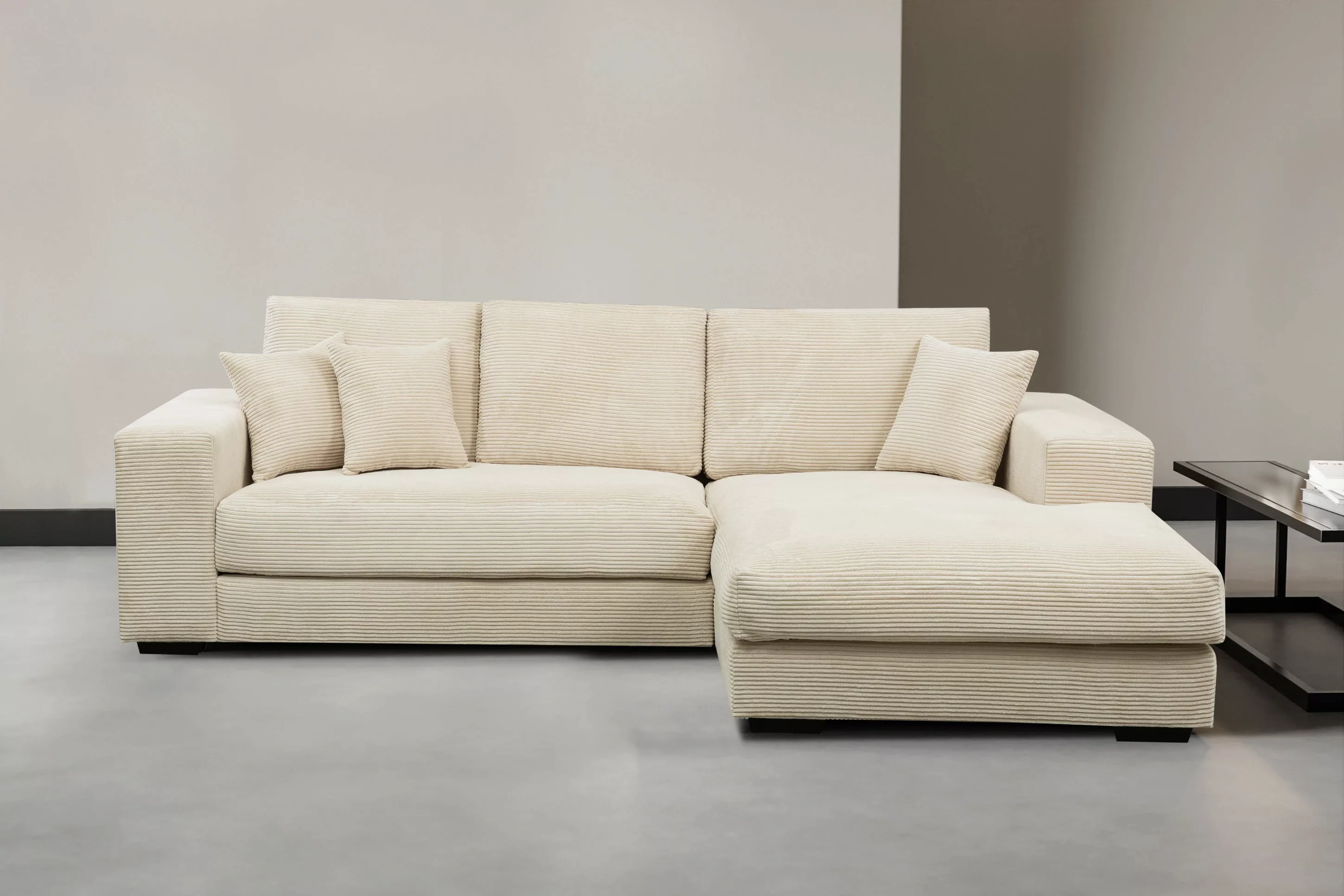 WERK2 Ecksofa "Eden L-Form", Design Ecksofa in Cord mit besonders weichem S günstig online kaufen