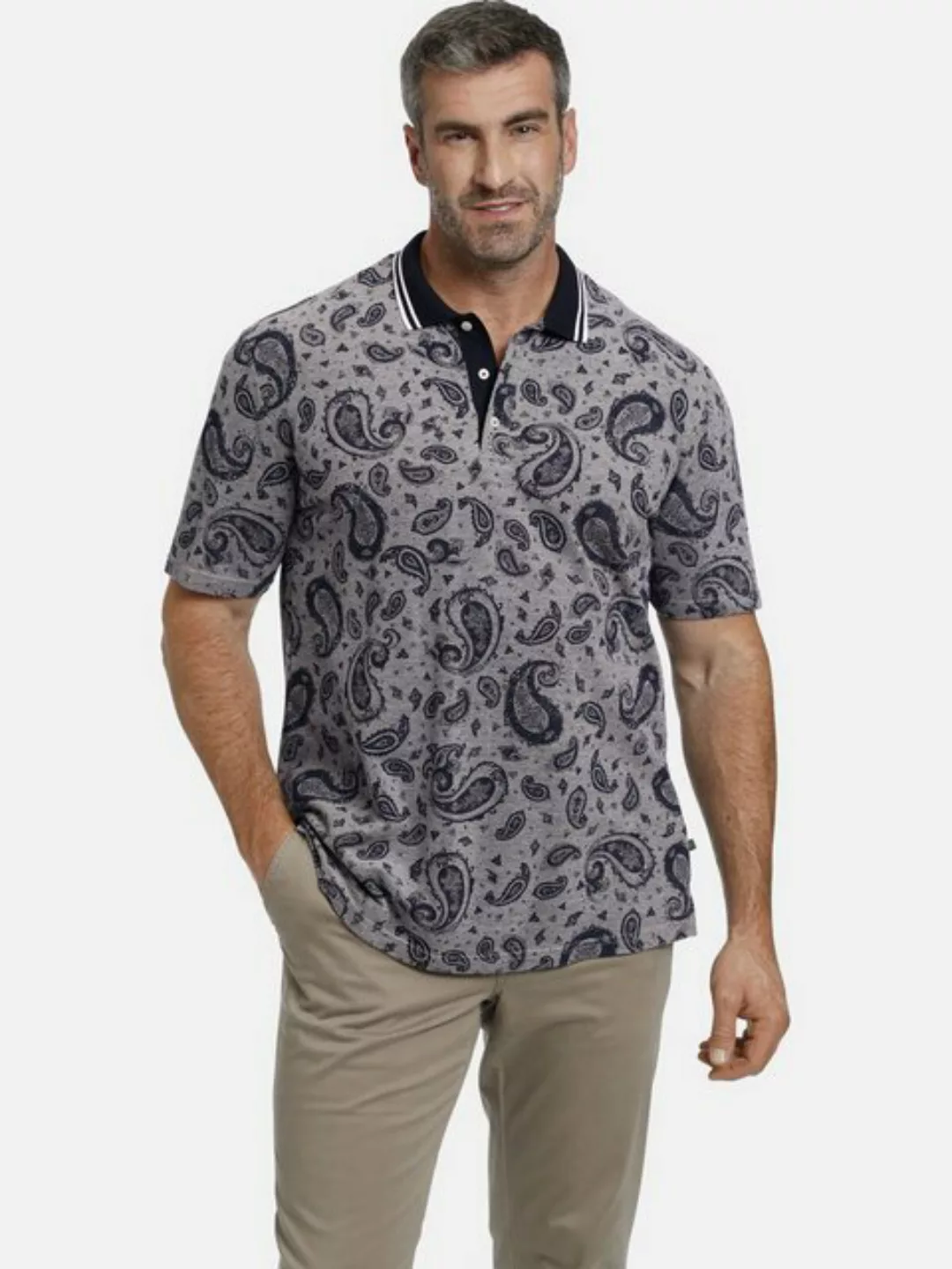 Charles Colby Poloshirt EARL PADRAIG im stylischen Paisley-Design günstig online kaufen