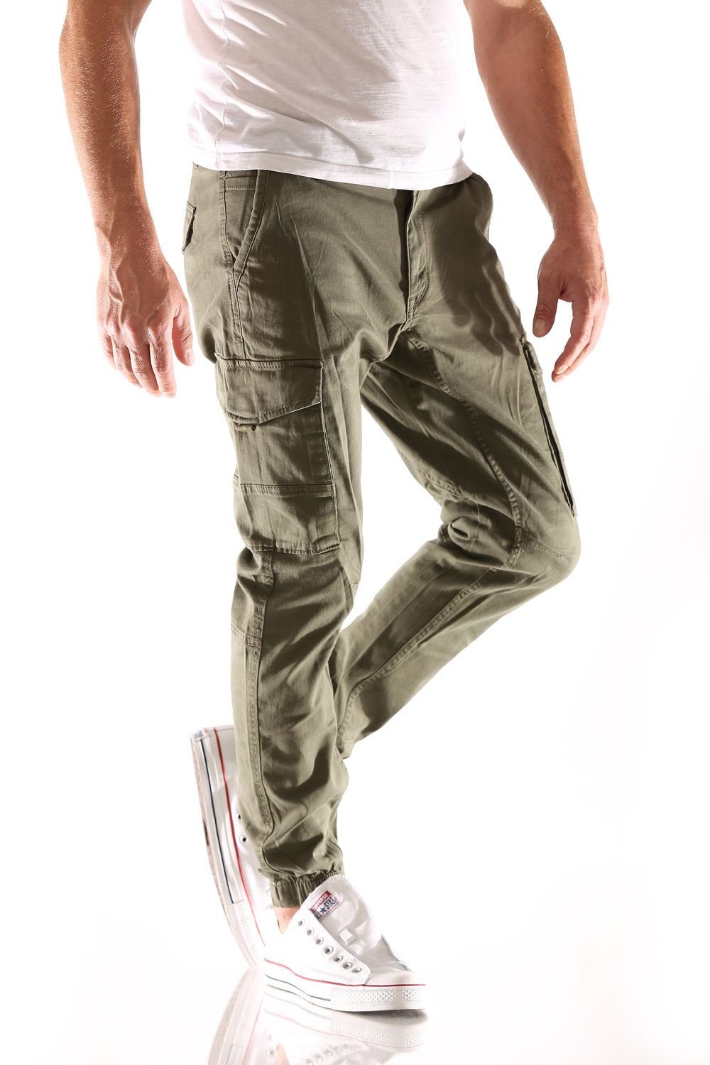 Jack & Jones Herren Cargohose JPSTPAUL JJFLAKE AKM 542 ASPHALT -Tapered Fit günstig online kaufen