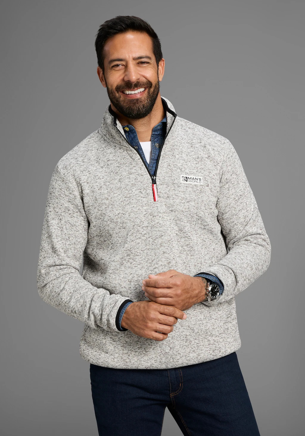 Mans World Sweatshirt, Freizeit Allrounder günstig online kaufen
