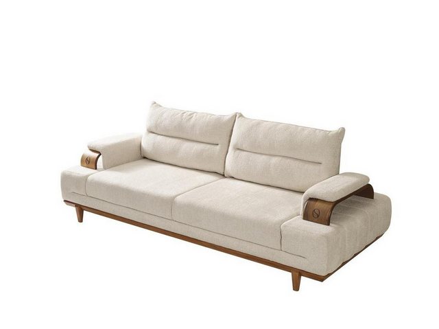 JVmoebel 3-Sitzer Stilvolle Weiß 3-Sitzer Sofa Gepolstert Wohnzimmer Möbel günstig online kaufen