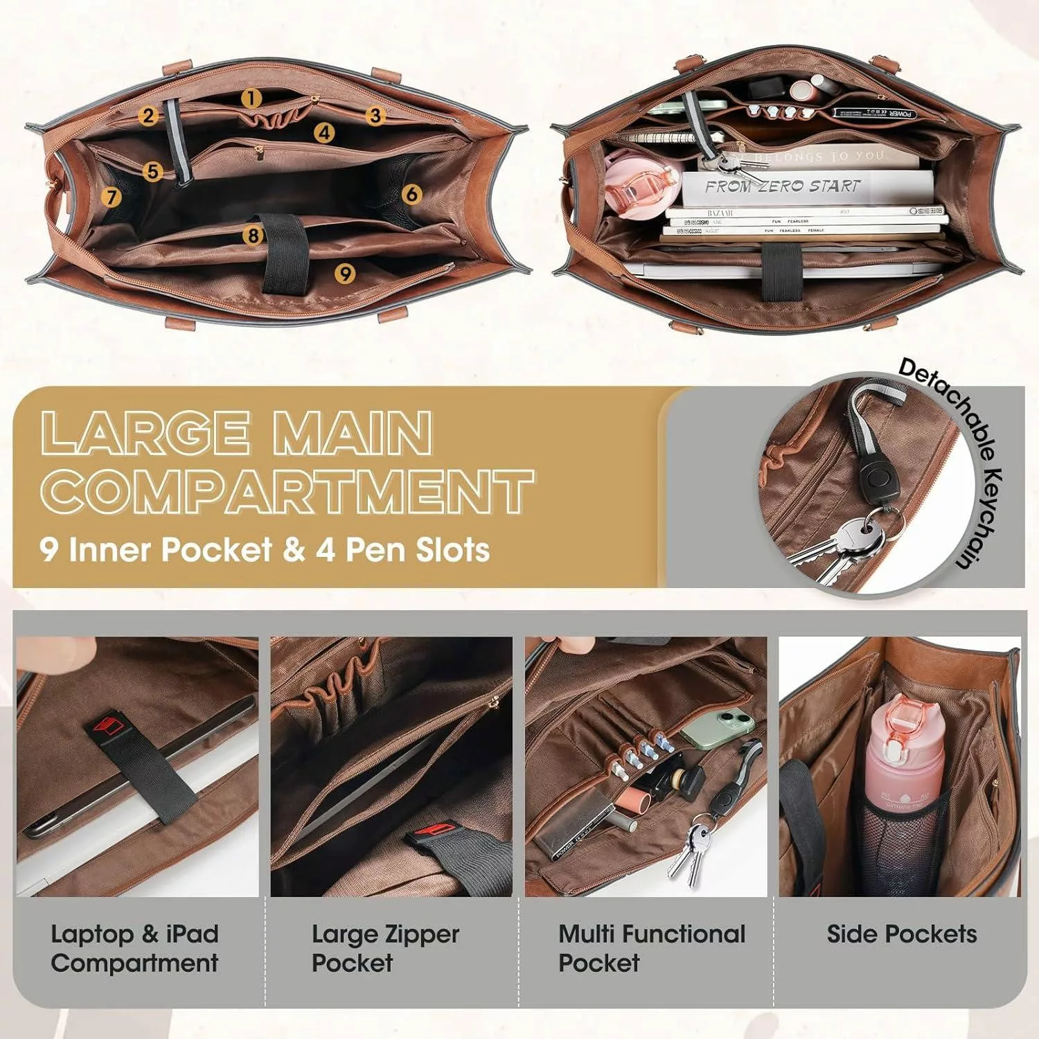LuxusKollektion Businesstasche Handtasche Damen 15,6 Zoll günstig online kaufen