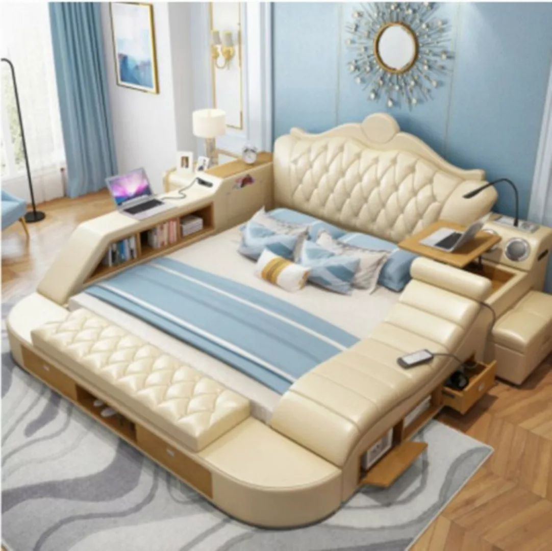 JVmoebel Bett, Doppel Luxus Design Bett Polster Betten 180x200 Multifunktio günstig online kaufen