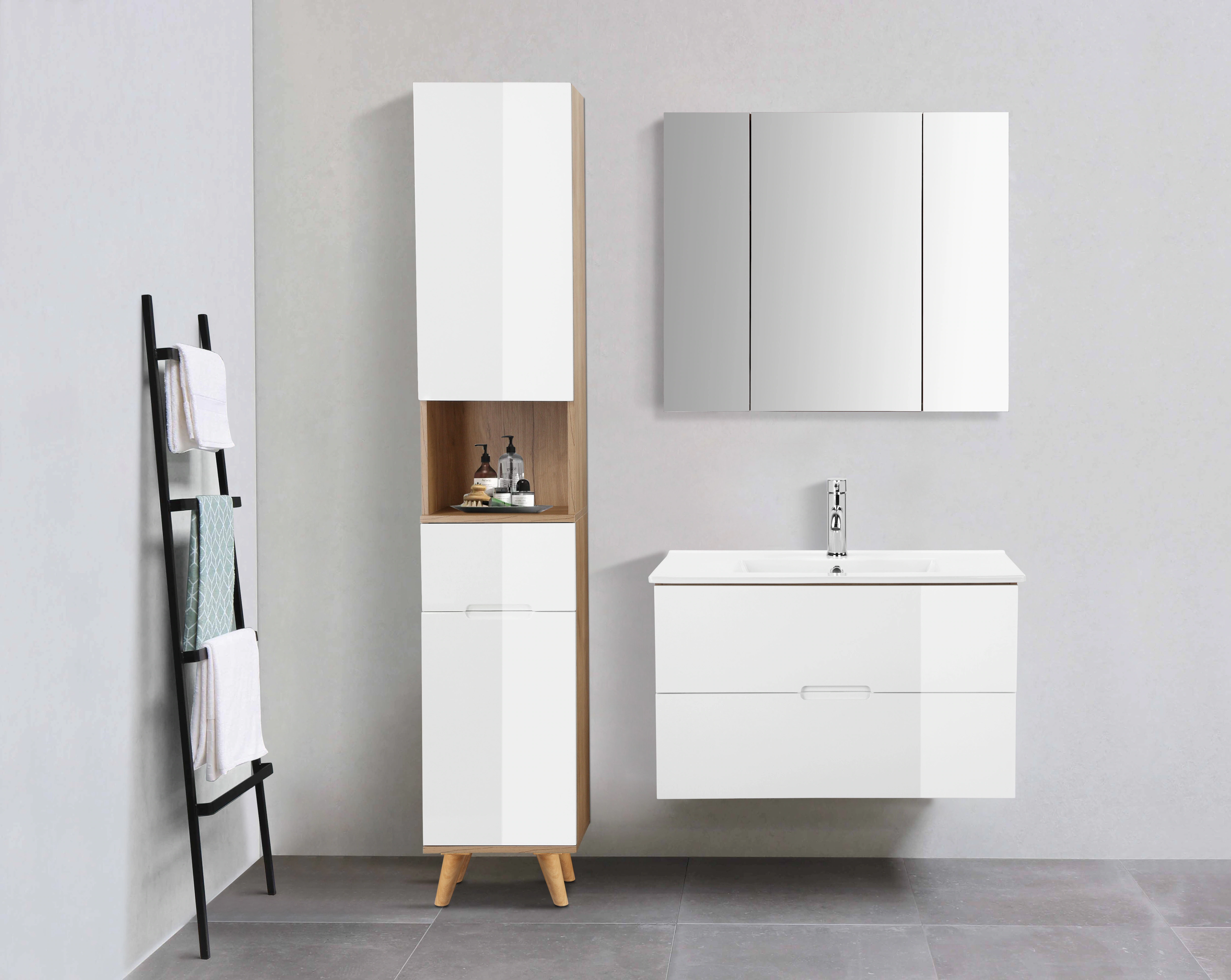 andas Waschtisch »Lund Badezimmerschrank Unterschrank mit Becken«, Waschpla günstig online kaufen
