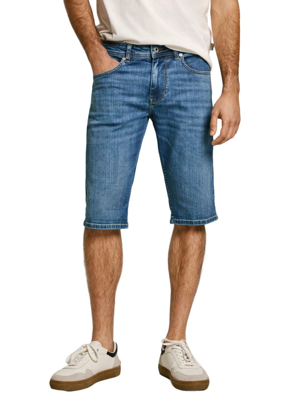 Pepe Jeans Herren Jeans Short STRAIGHT SHORT CASH Mid Waist Regular Fit - B günstig online kaufen