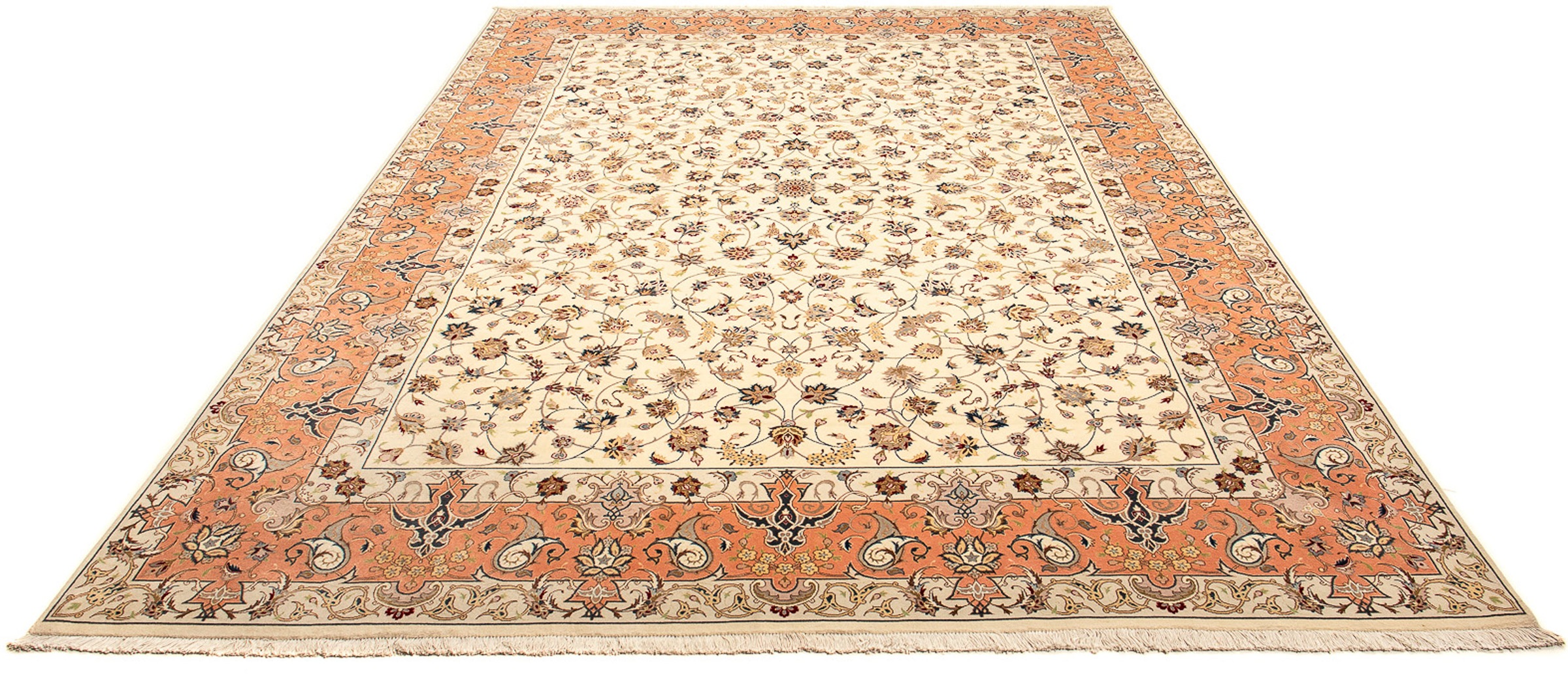 morgenland Orientteppich »Perser - Täbriz - Royal - 370 x 250 cm - beige«, günstig online kaufen