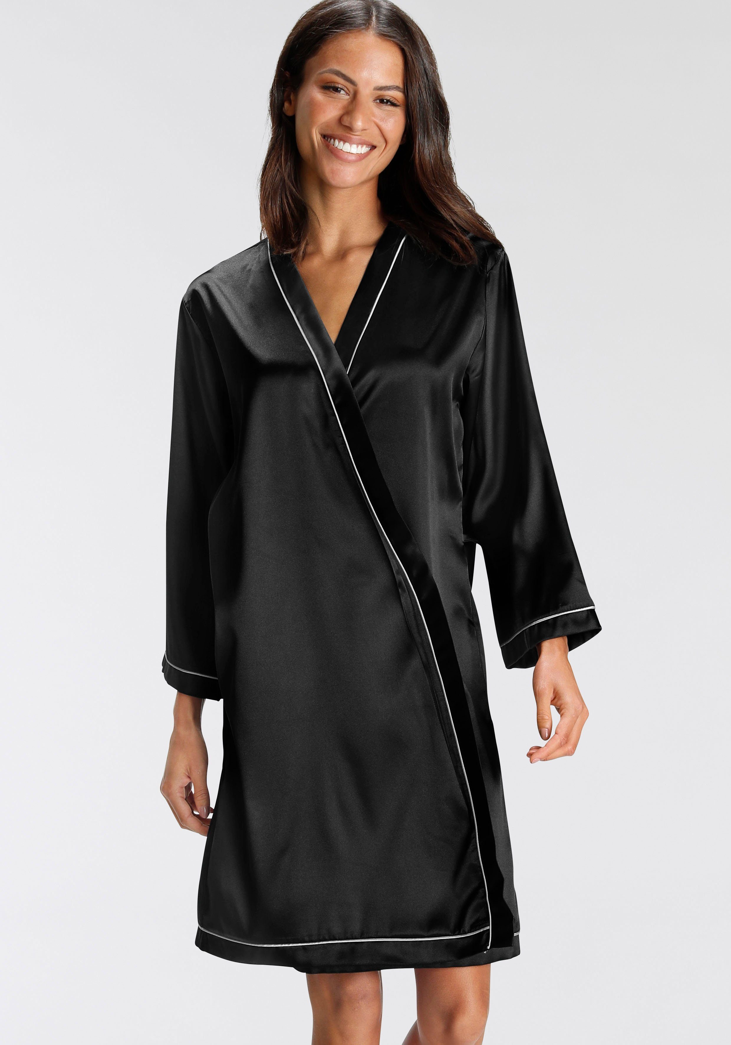Bruno Banani Kimono, mit Kontrastpaspel-Details günstig online kaufen