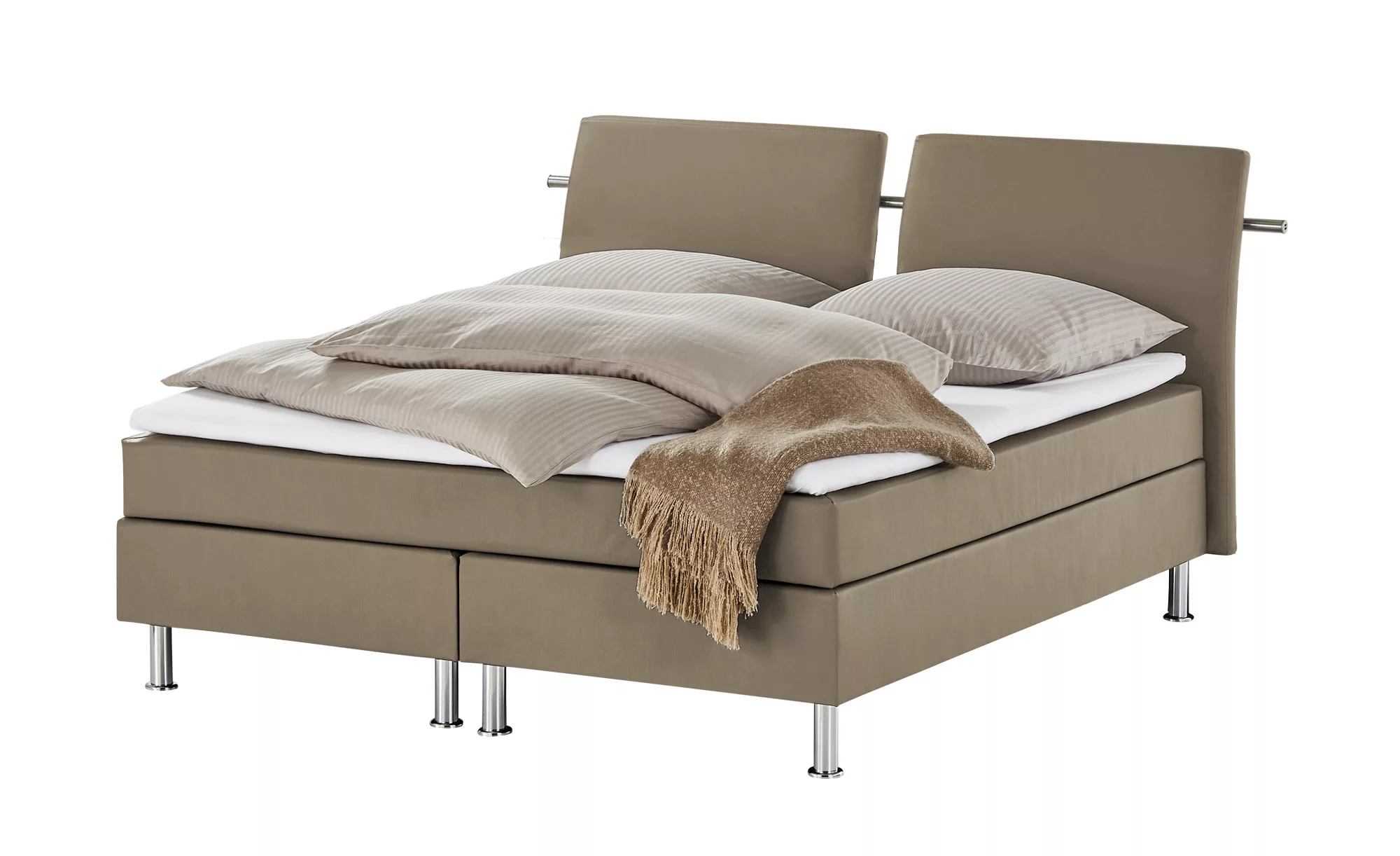 Boxspringbett  Krom ¦ braun ¦ Maße (cm): B: 192 H: 122 Betten > Boxspringbe günstig online kaufen