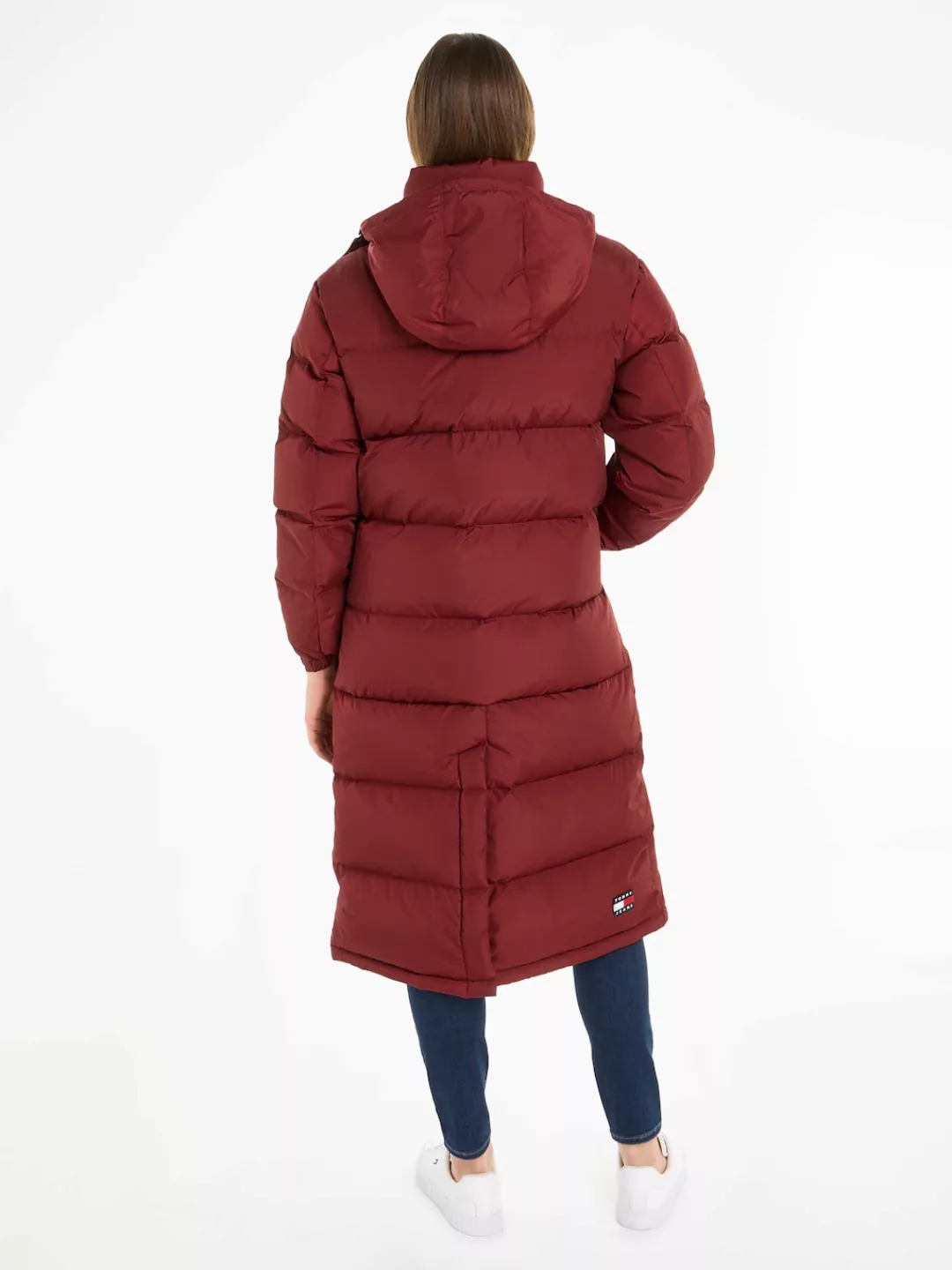 Tommy Jeans Steppmantel TJW ALASKA LONG PUFFER mit verstellbaren Ärmelabsch günstig online kaufen