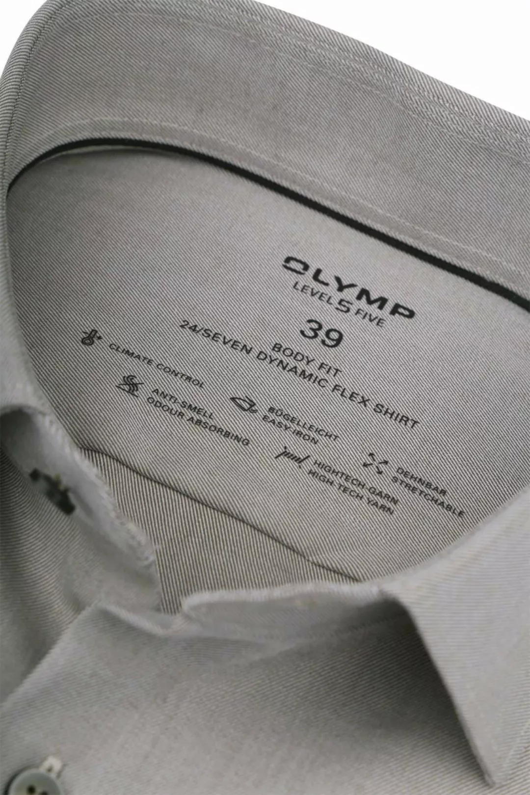 OLYMP Hemd Level 5 24/Seven Olivgrün - Größe 43 günstig online kaufen