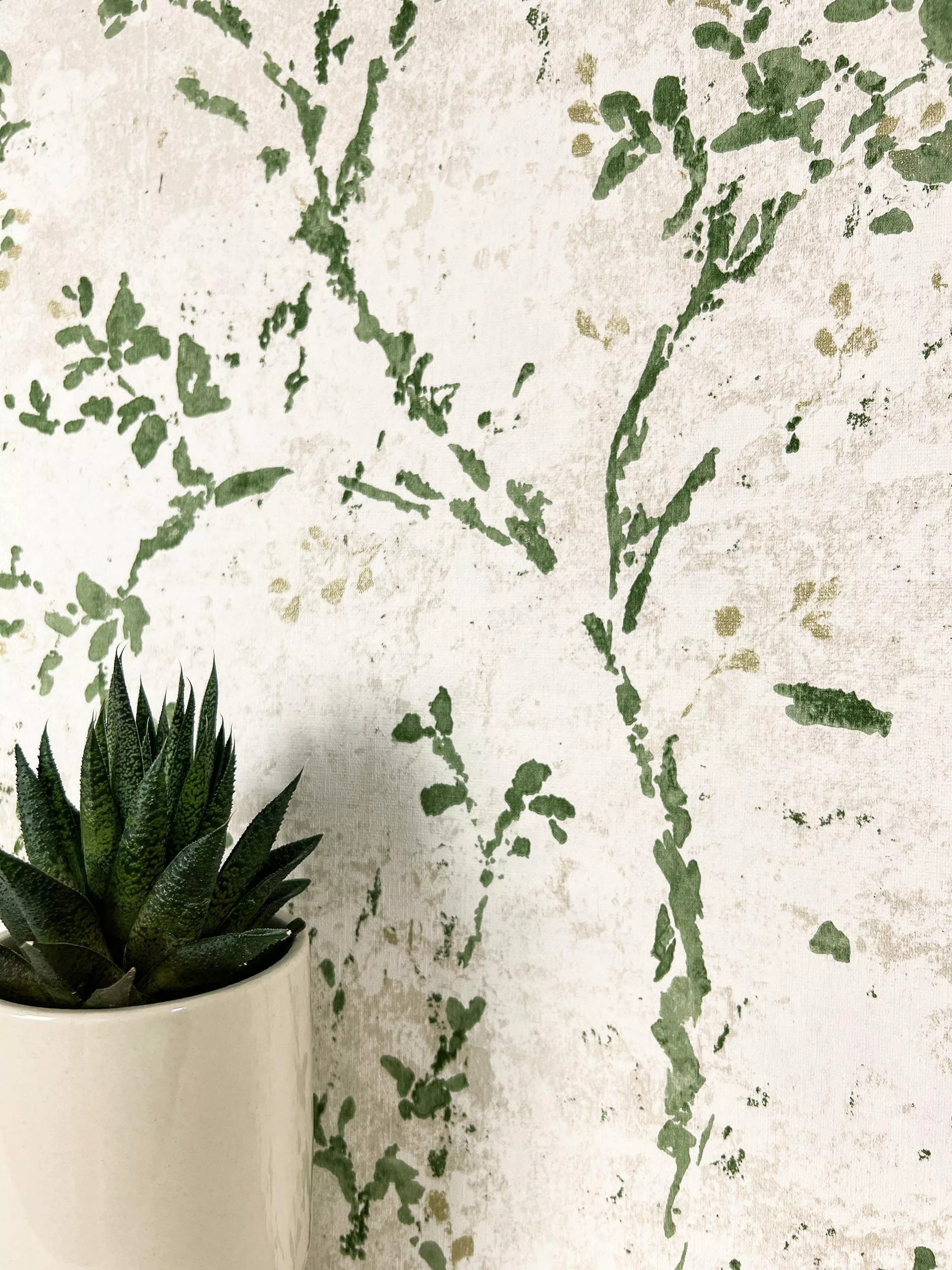 Newroom Vliestapete, Grün Tapete Floral Blätter günstig online kaufen