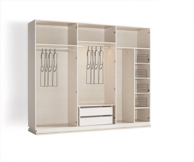 JVmoebel Kleiderschrank Kleiderschrank Stilvoll Luxus Schrank Modern Schlaf günstig online kaufen