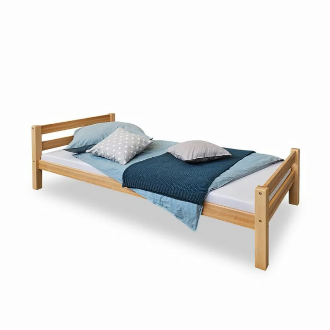 Betten-ABC Bett Bubema – Einzelbett aus massiver Buche, natur geölt, 90x200 günstig online kaufen