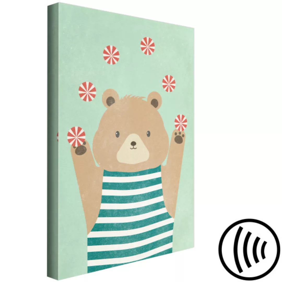 Wandbild Juggling Bear (1 Part) Vertical XXL günstig online kaufen