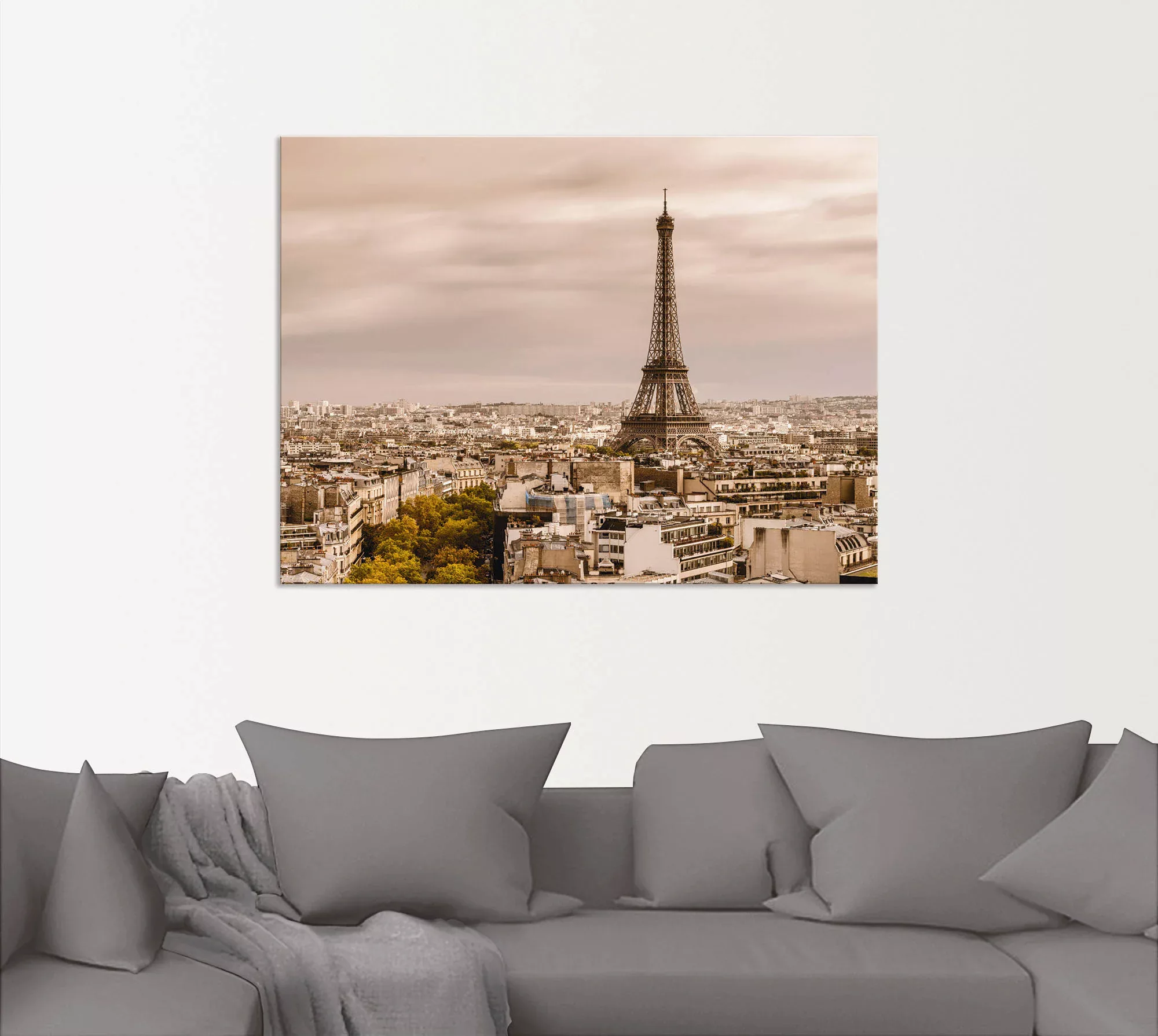 Artland Wandbild »Paris Eiffelturm I«, Frankreich, (1 St.) günstig online kaufen