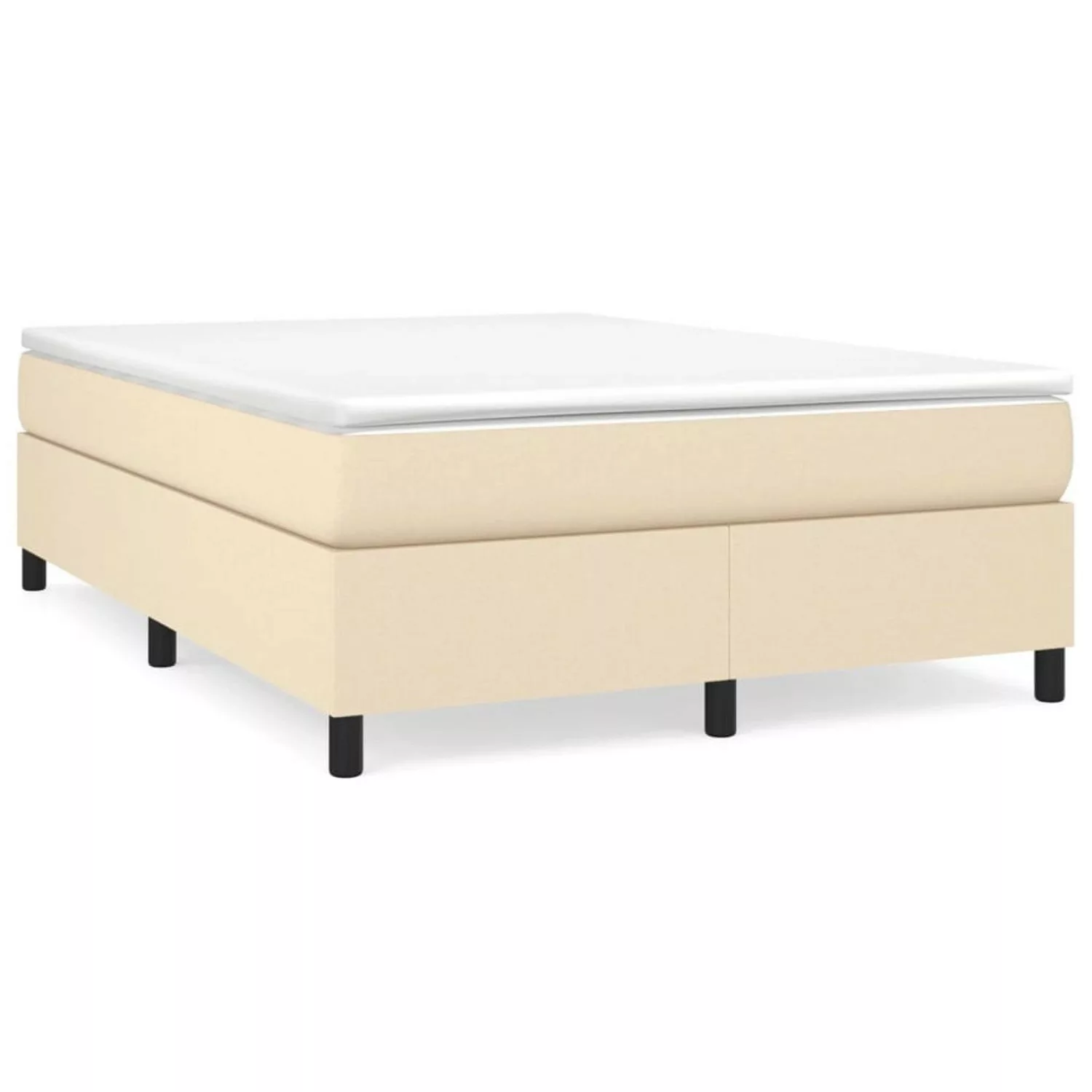 vidaXL Boxspringbett mit Matratze Grau 140x200 cm Kunstleder1380226 günstig online kaufen