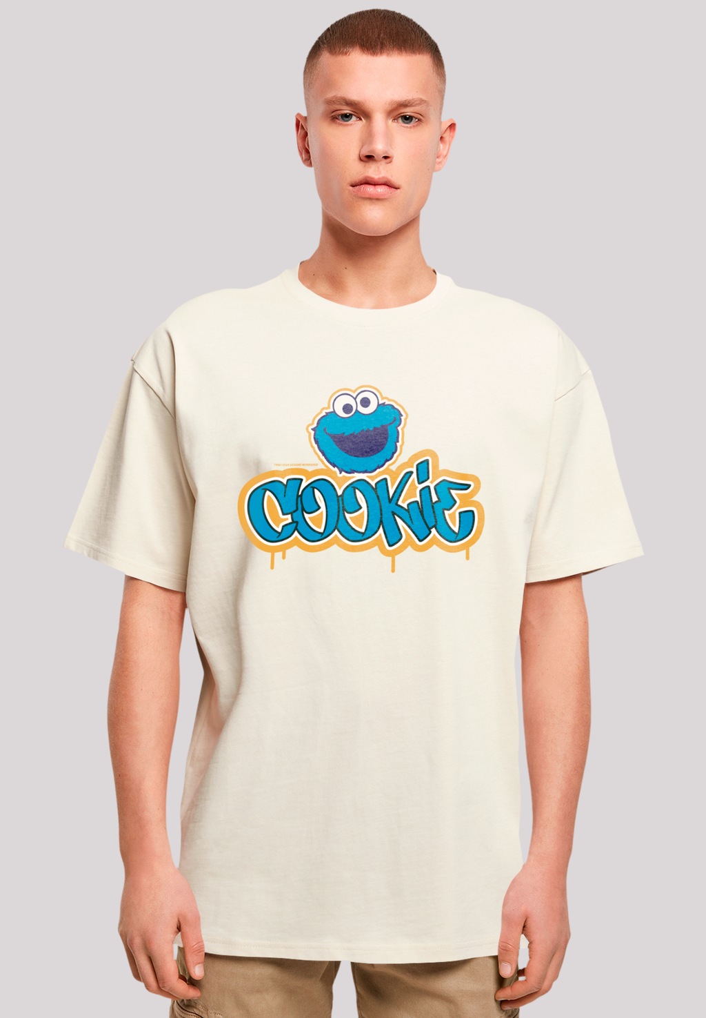 F4NT4STIC T-Shirt "Sesamstraße Cookie Graffiti Logo", Premium Qualität günstig online kaufen