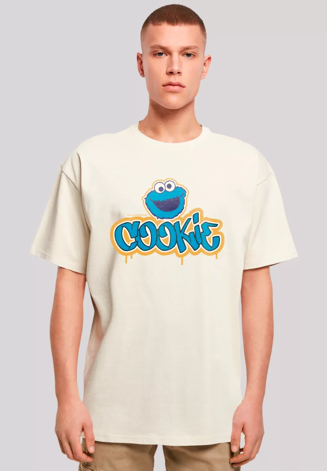 F4NT4STIC T-Shirt "Sesamstraße Cookie Graffiti Logo", Premium Qualität günstig online kaufen