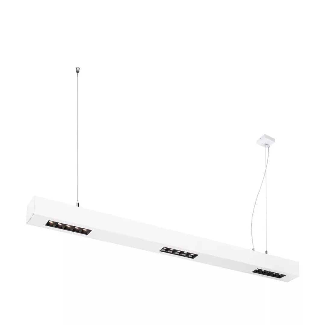 LED Pendelleuchte Q-Line in Weiß 3x15W 3000K günstig online kaufen