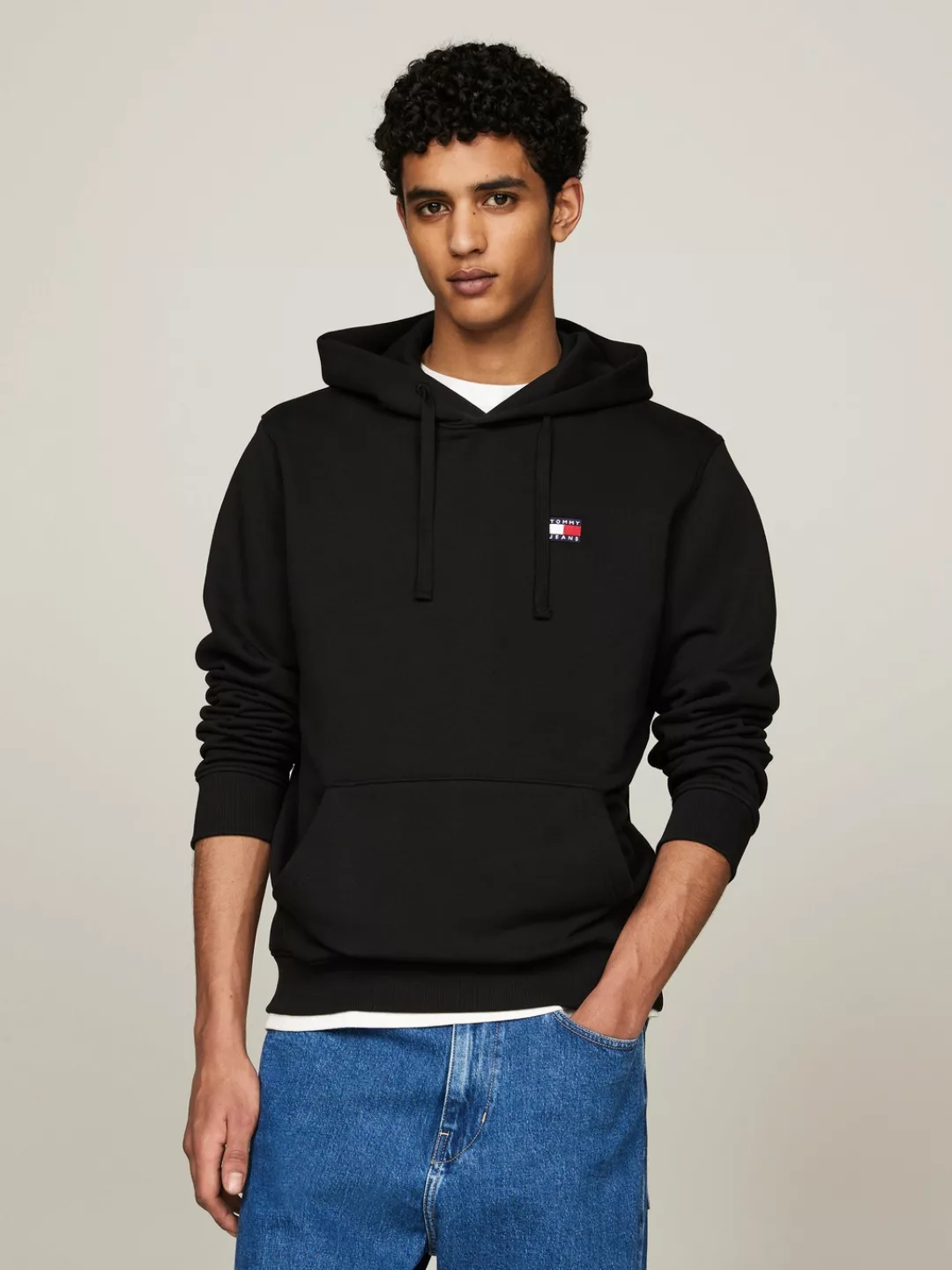 Tommy Jeans Plus Kapuzensweatshirt TJM REG BADGE HOODIE EXT mit wärmend wei günstig online kaufen