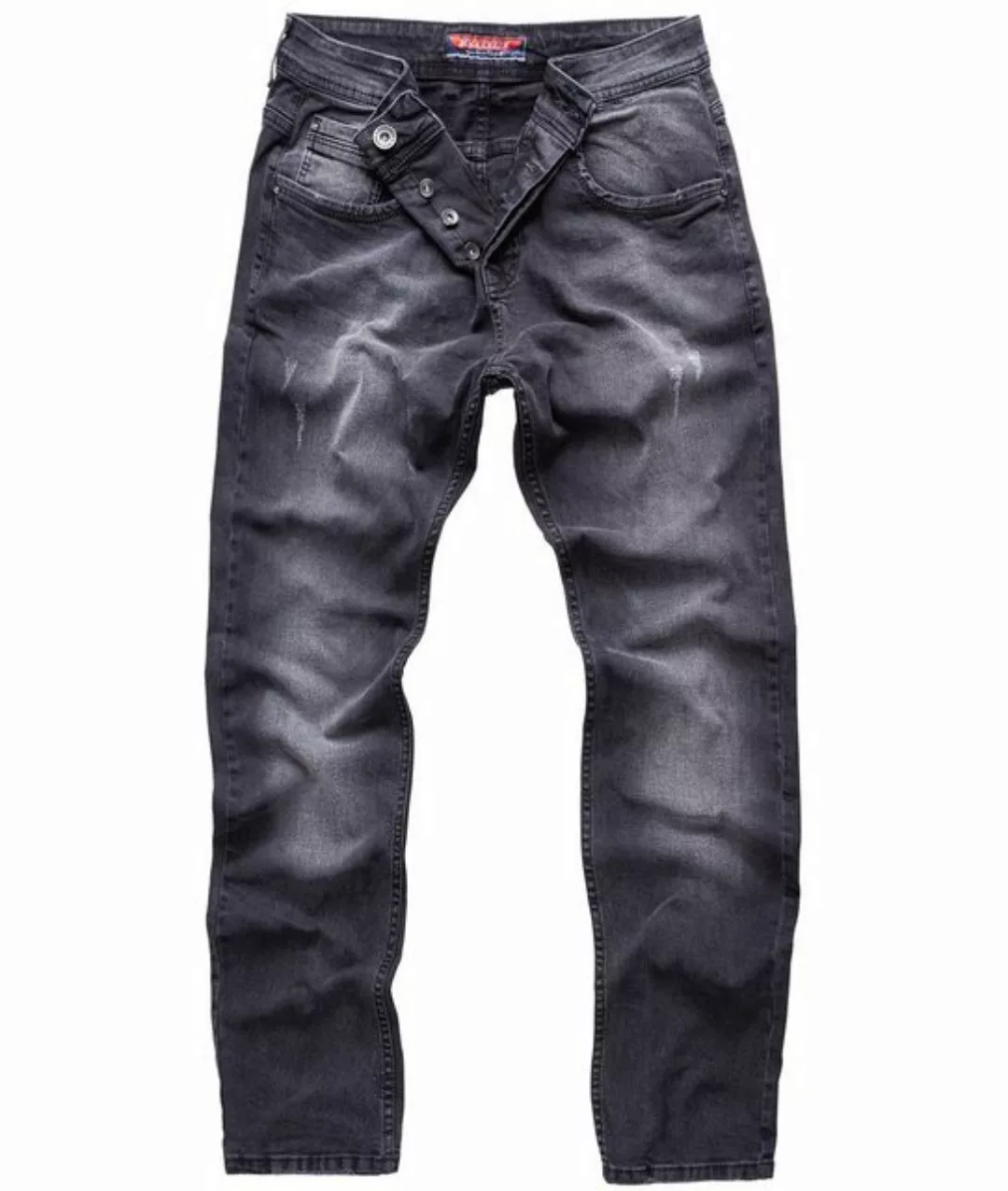 Rock Creek Regular-fit-Jeans Herren Jeans Regular Fit Dunkelgrau RC-2108 günstig online kaufen