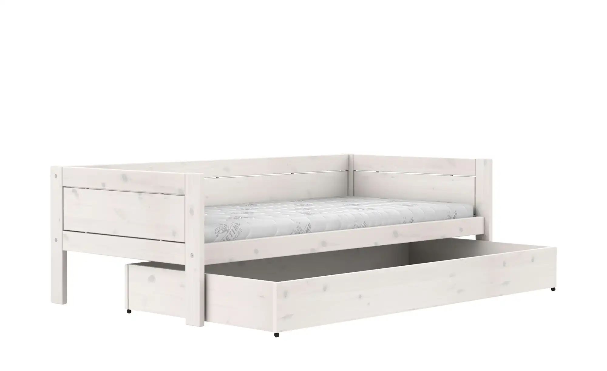 Lifetime Einzelbett mit Bettkasten  Basis ¦ weiß ¦ Maße (cm): B: 207 H: 64 günstig online kaufen