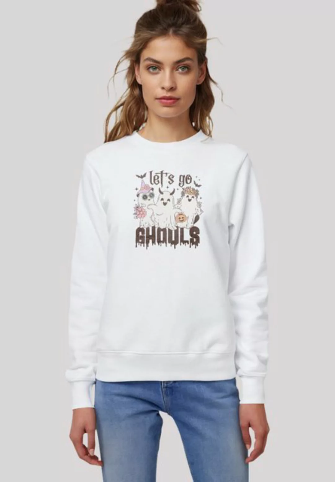 F4NT4STIC Sweatshirt "Retro Halloween Let s go ghouls", Premium Qualität günstig online kaufen