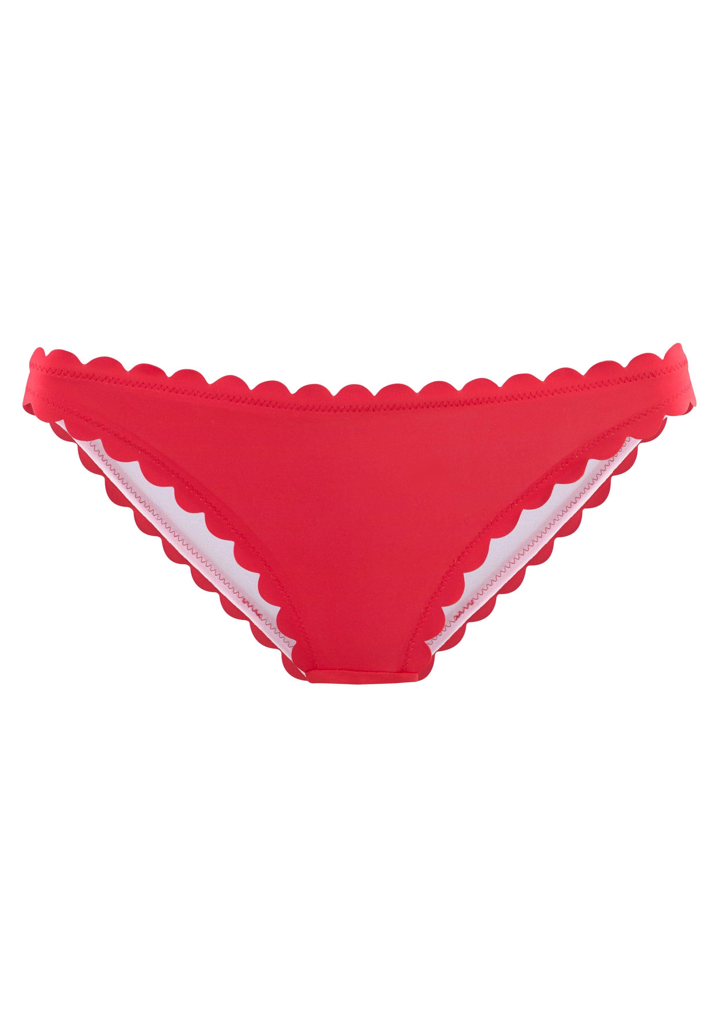 LASCANA Bikini-Hose "Scallop", in knapper Brasilien-Form günstig online kaufen