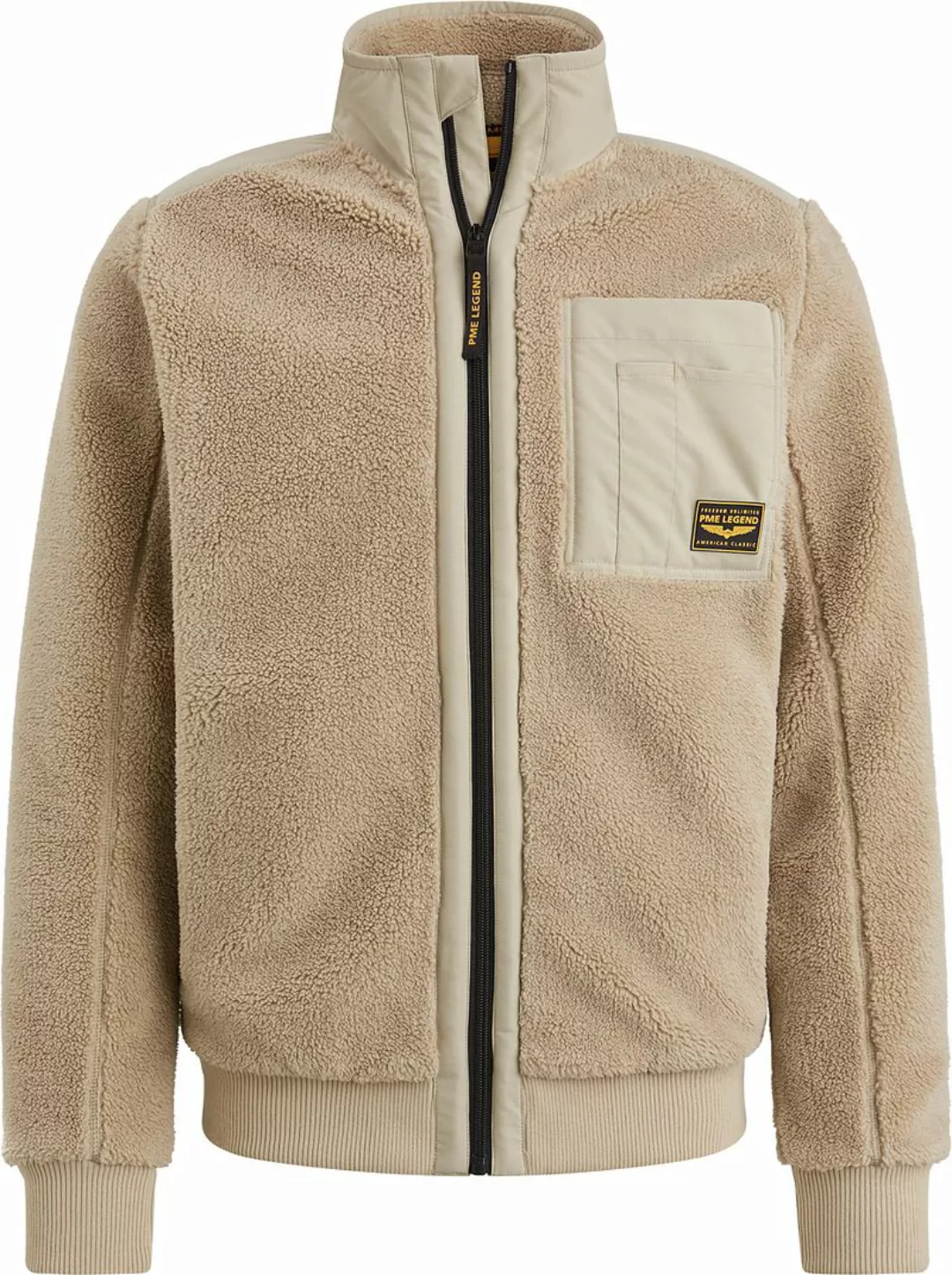 PME Legend Teddy Strickjacke Beige - Größe L günstig online kaufen