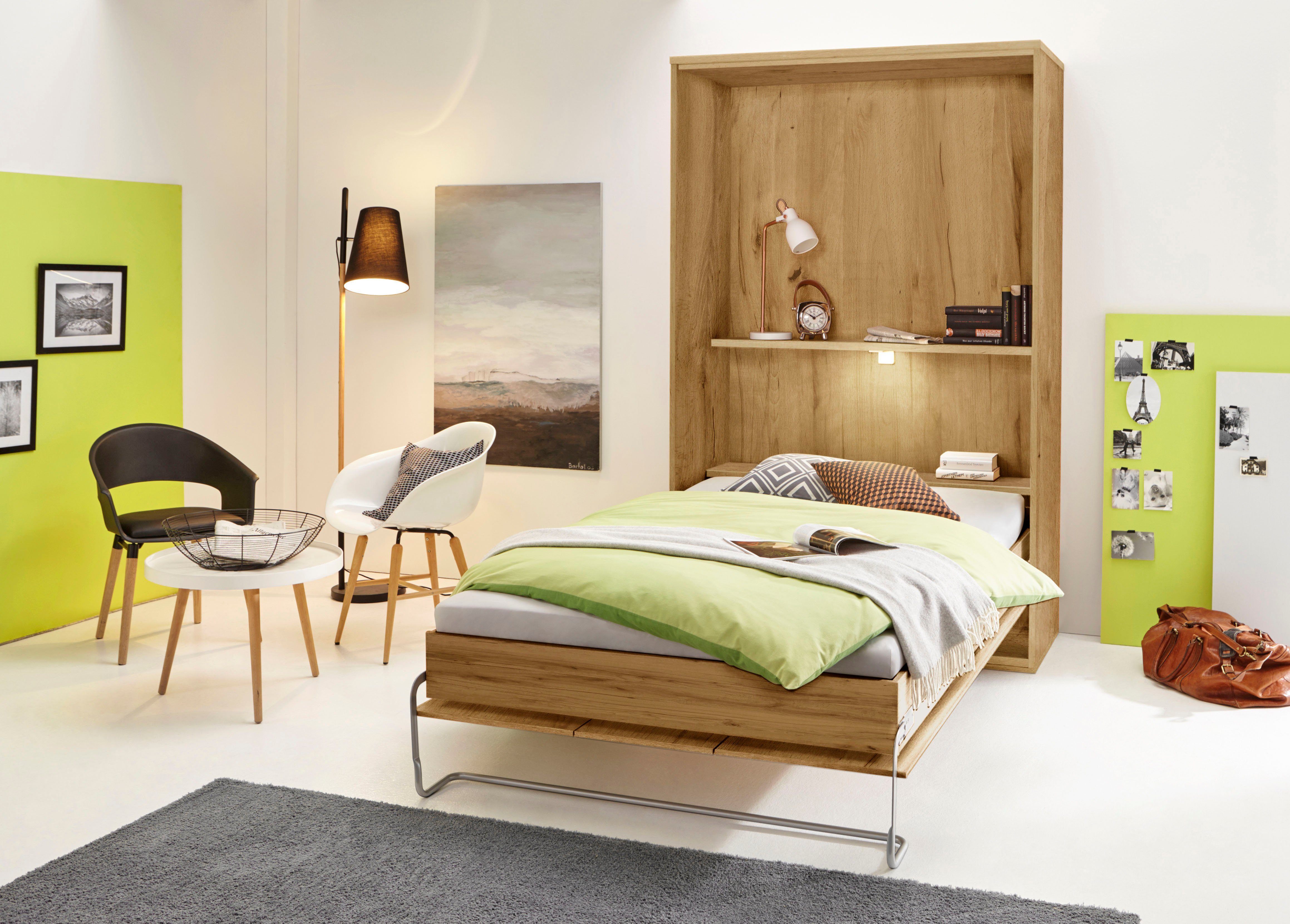 priess Schrankbett "Ancona", mit Regal und LED-Beleuchtung günstig online kaufen