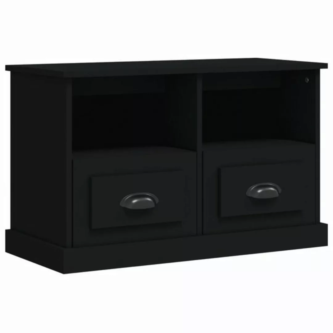 furnicato TV-Schrank Schwarz 80x35x50 cm Holzwerkstoff günstig online kaufen