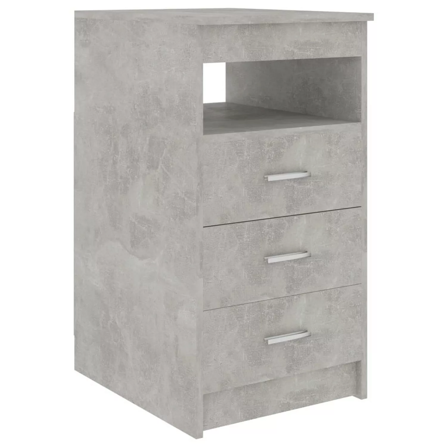 Sideboard Mit Schubladen Betongrau 40×50×76 Cm Spanplatte günstig online kaufen