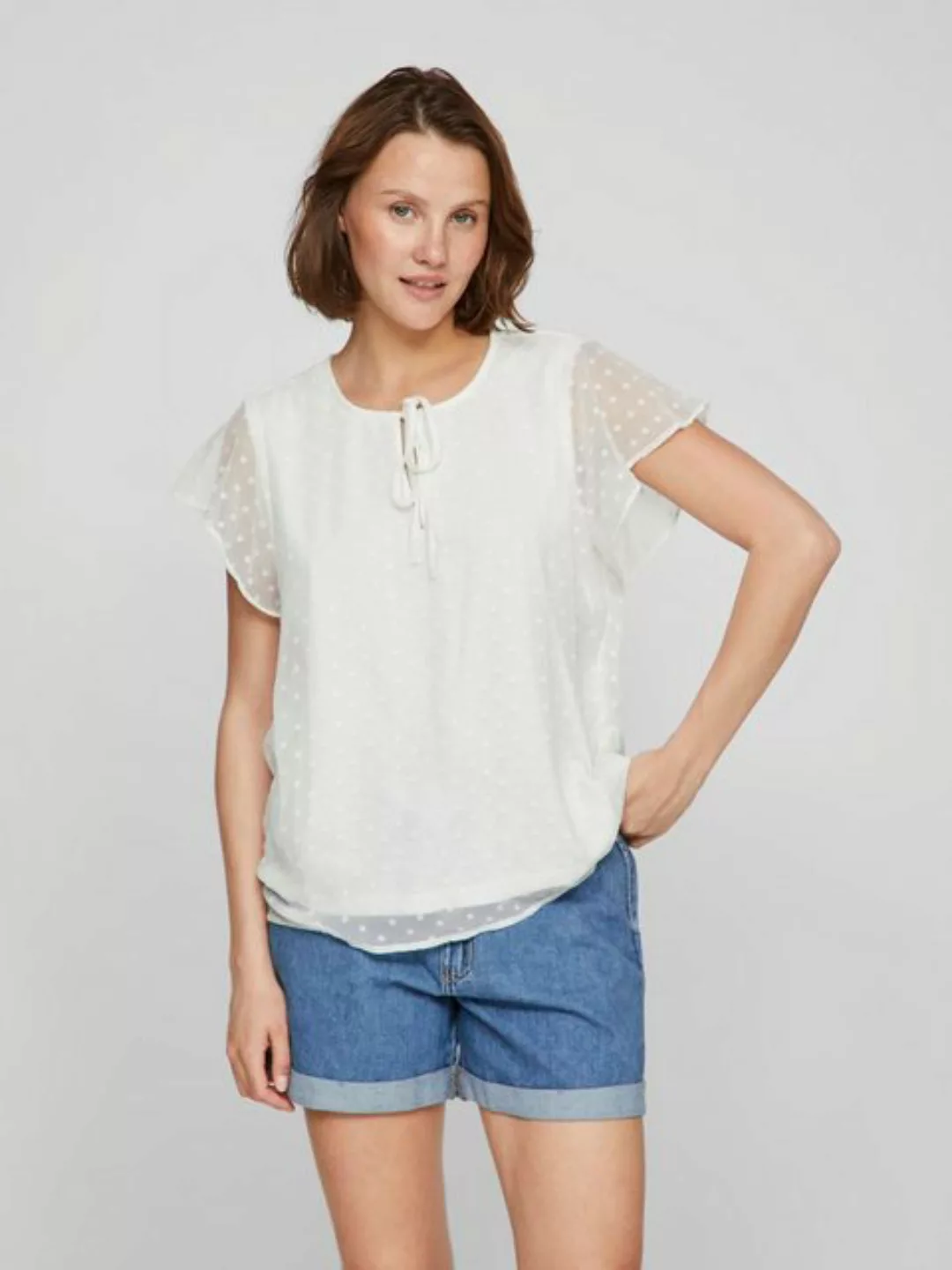 Vila Kurzarmshirt VIEDEE C/S V-NECK TOP - NOOS günstig online kaufen