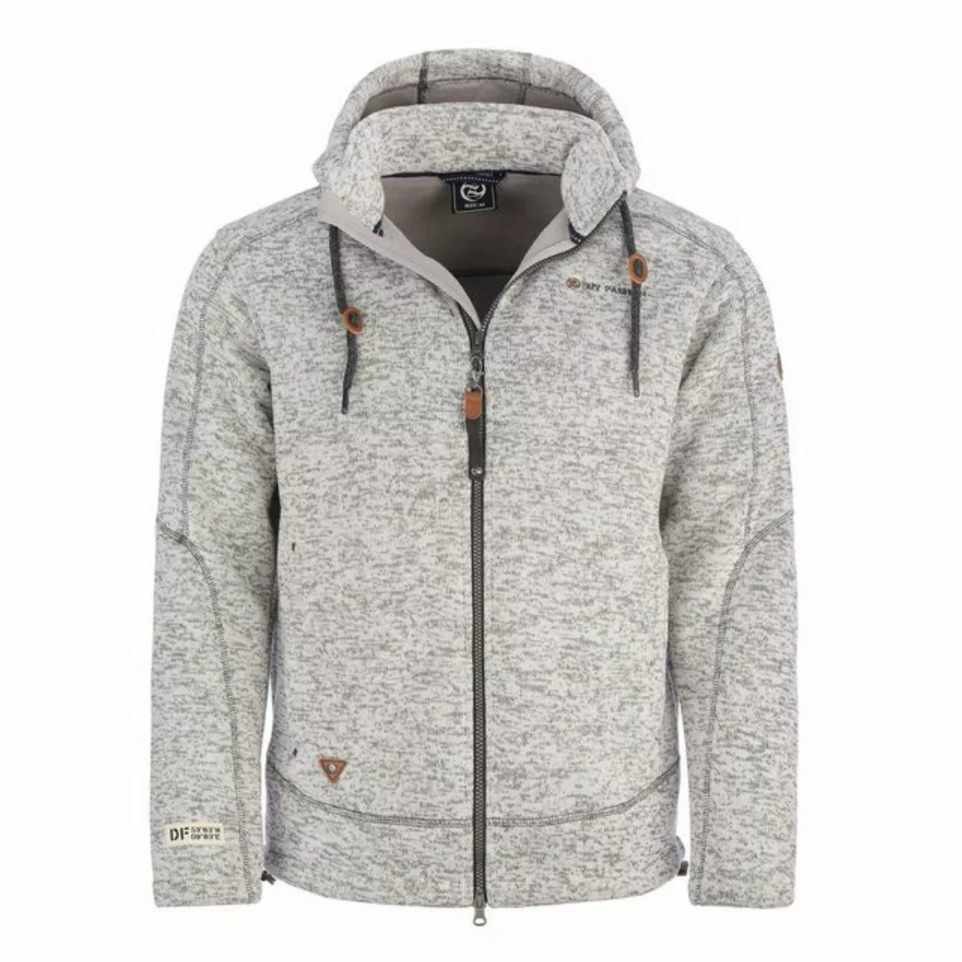 Dry Fashion Fleecejacke Herren Jacke Kappeln Fleece mit Kapuze - Wärmende K günstig online kaufen