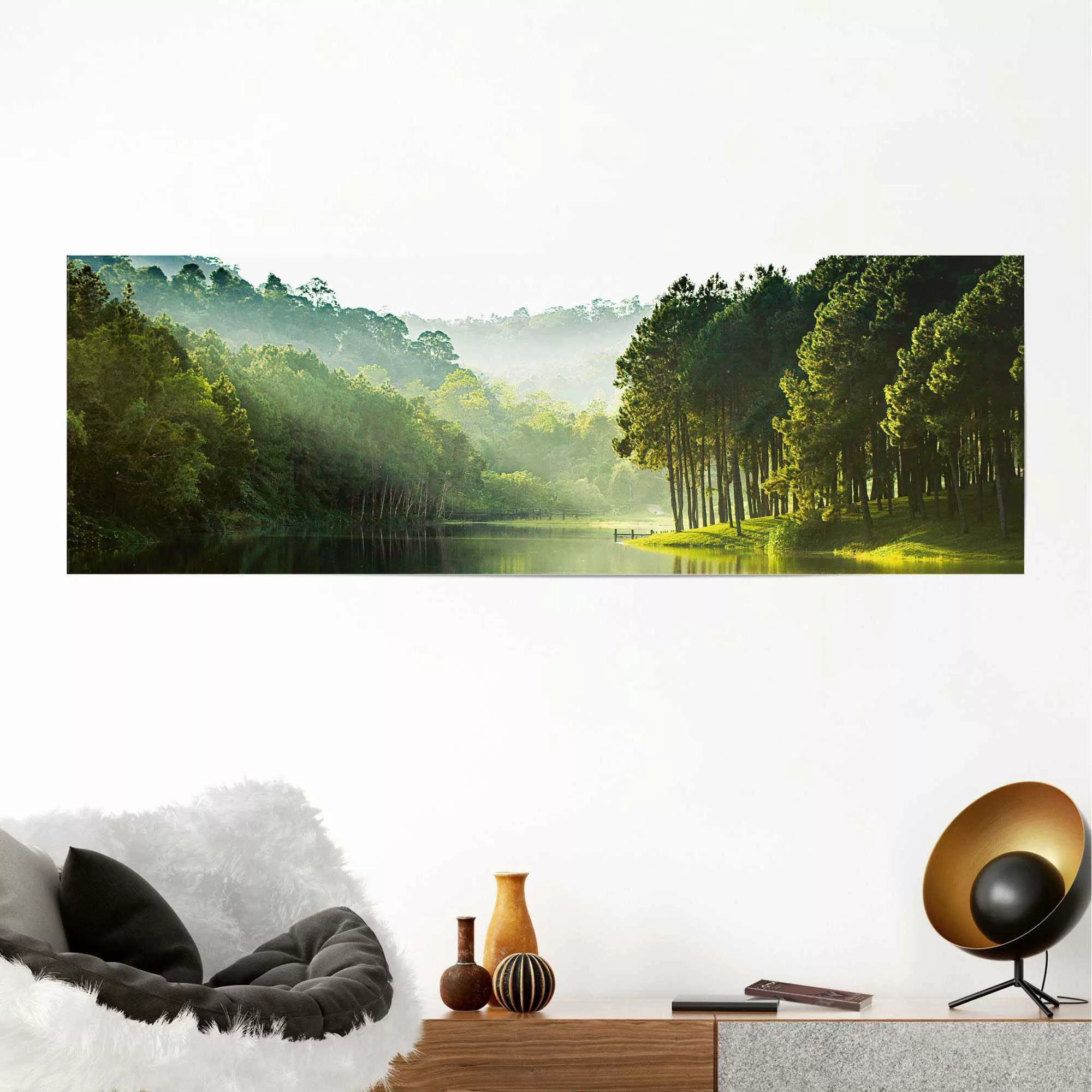 Reinders Poster "Mystischer Waldsee", (1 St.) günstig online kaufen