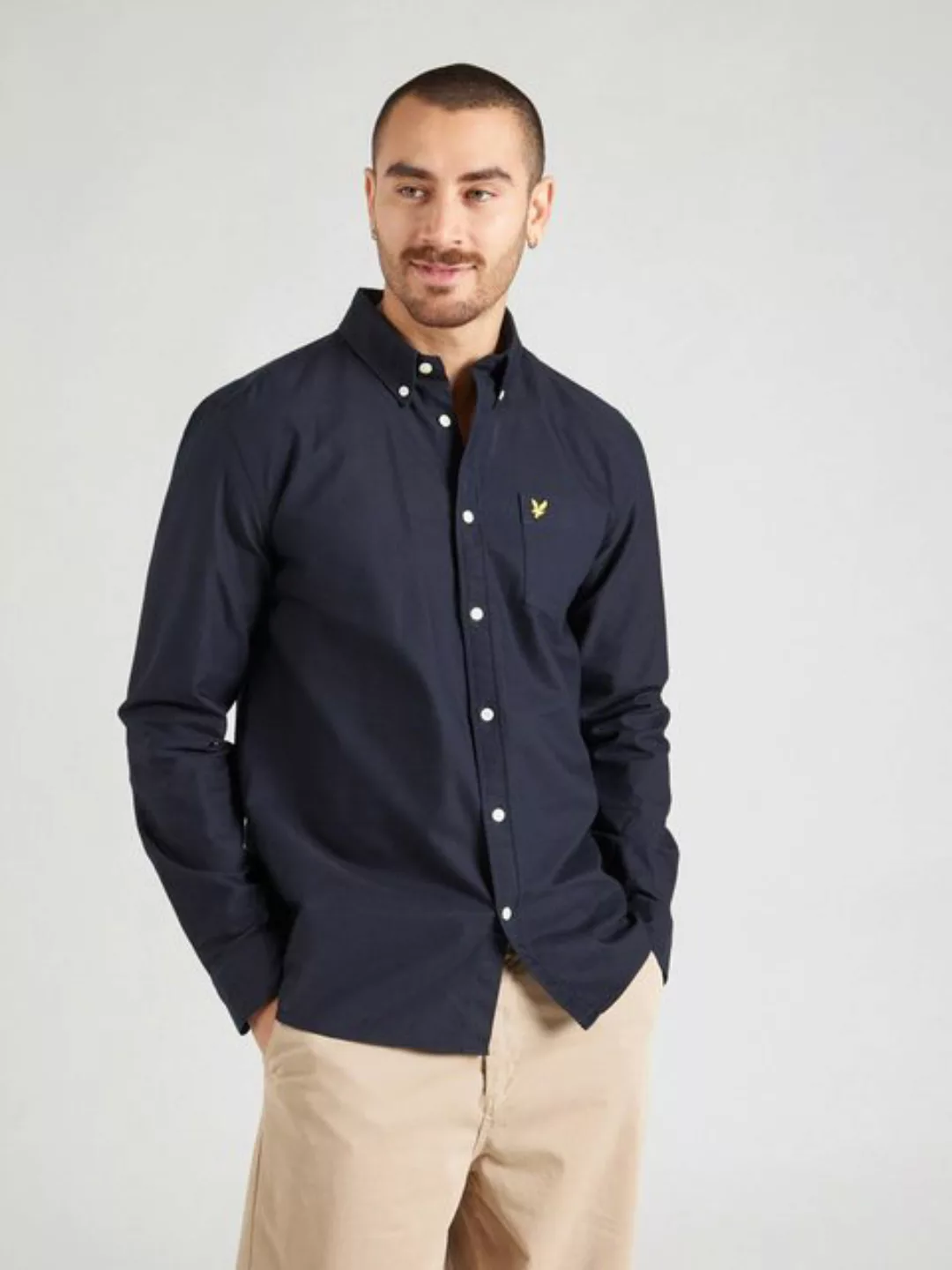 Lyle & Scott Langarmhemd Oxford Webart,Button Down günstig online kaufen