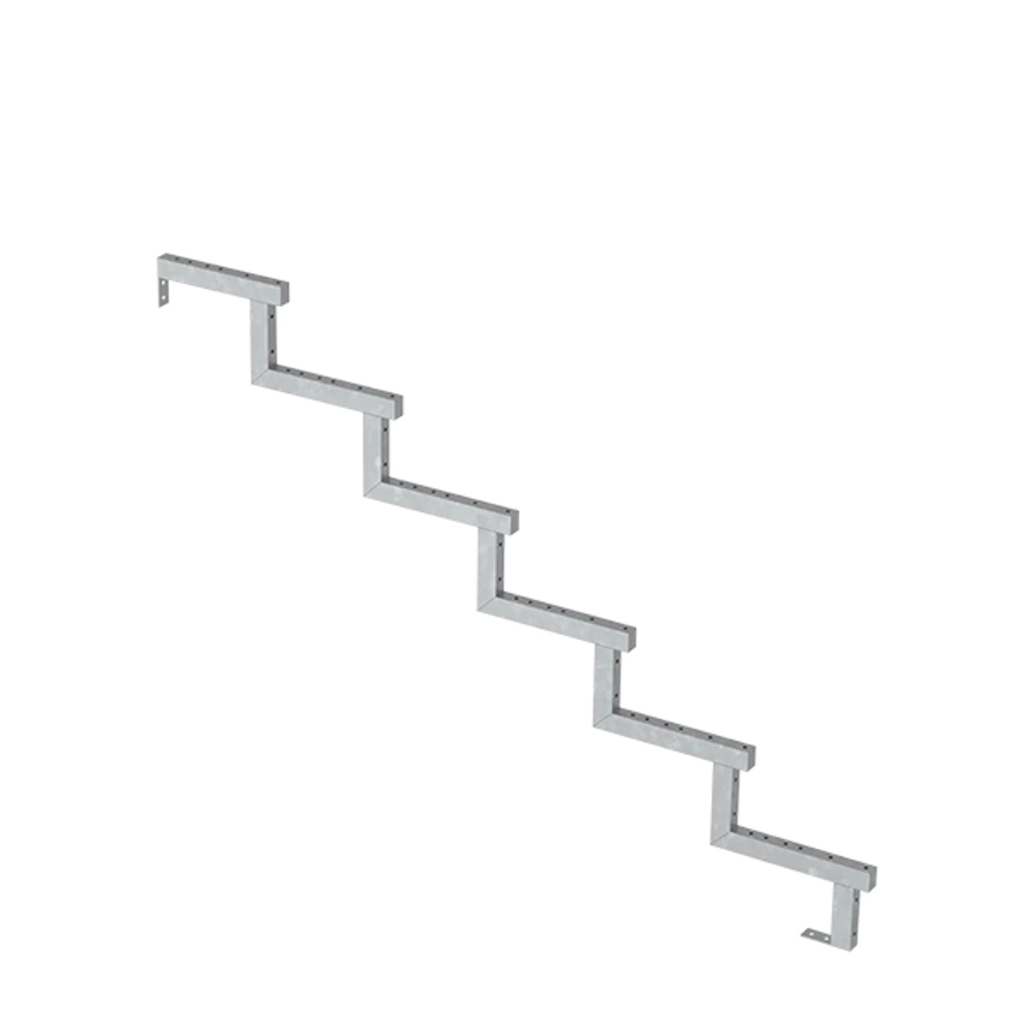 Plus A/S Treppenwange 6-Stufen - Schritttiefe 28 cm D 153 cm H 102 cm Feuer günstig online kaufen