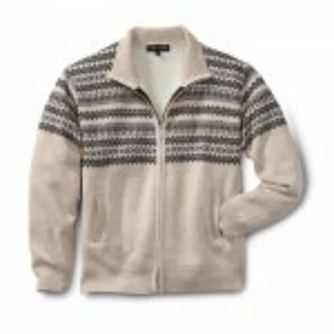 Thermo Strickjacke, beige günstig online kaufen