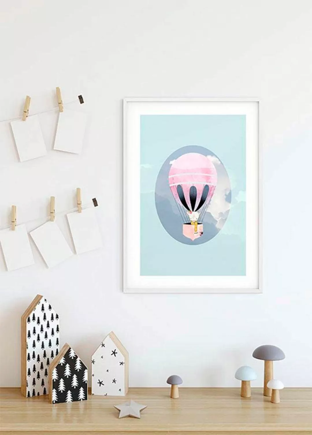 Komar Bild "Happy Balloon Green", Figuren, (1 St.), Wandbild zur Dekoration günstig online kaufen