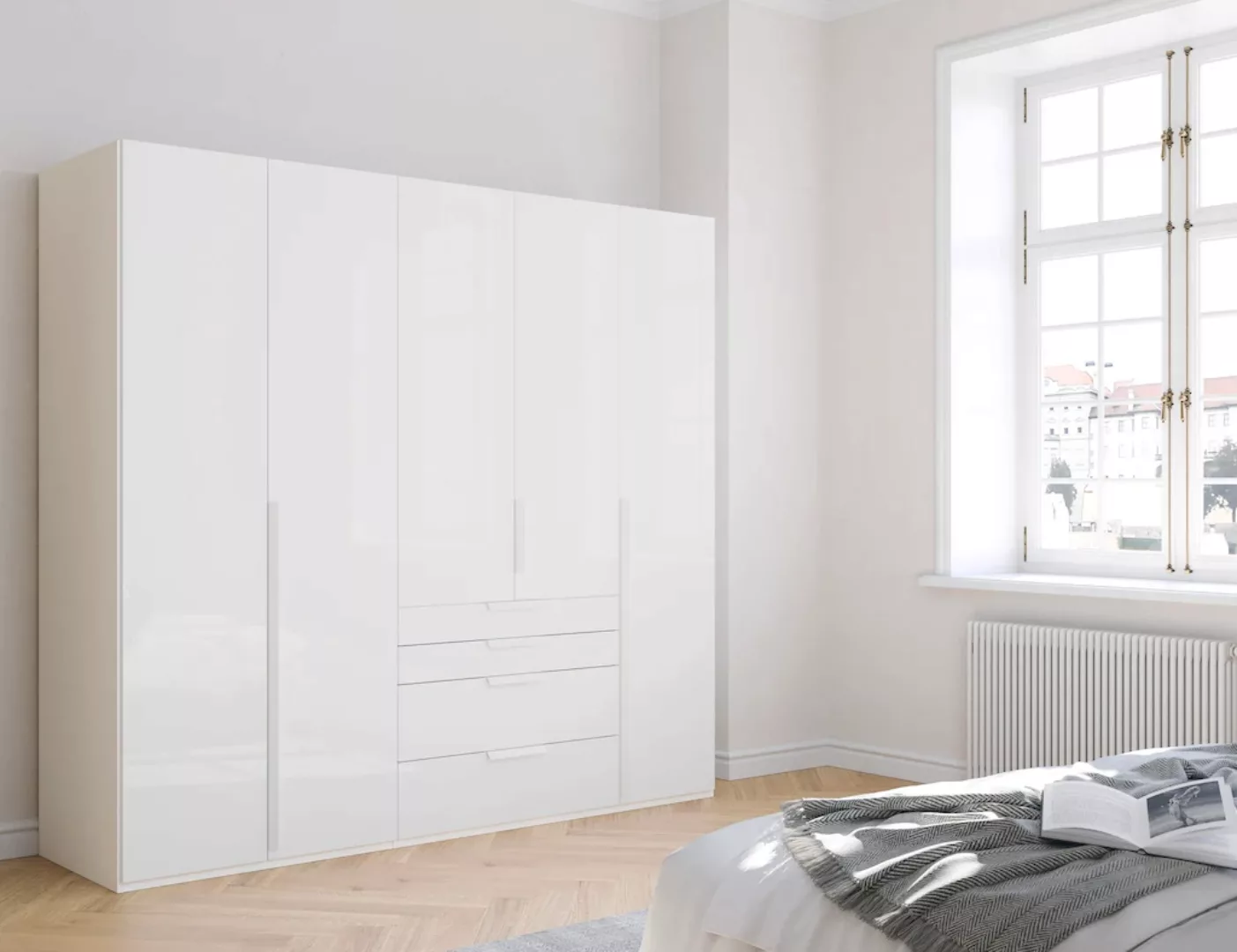 rauch Drehtürenschrank "Purisma", mit Glasfront, Schubladen und umfangreich günstig online kaufen