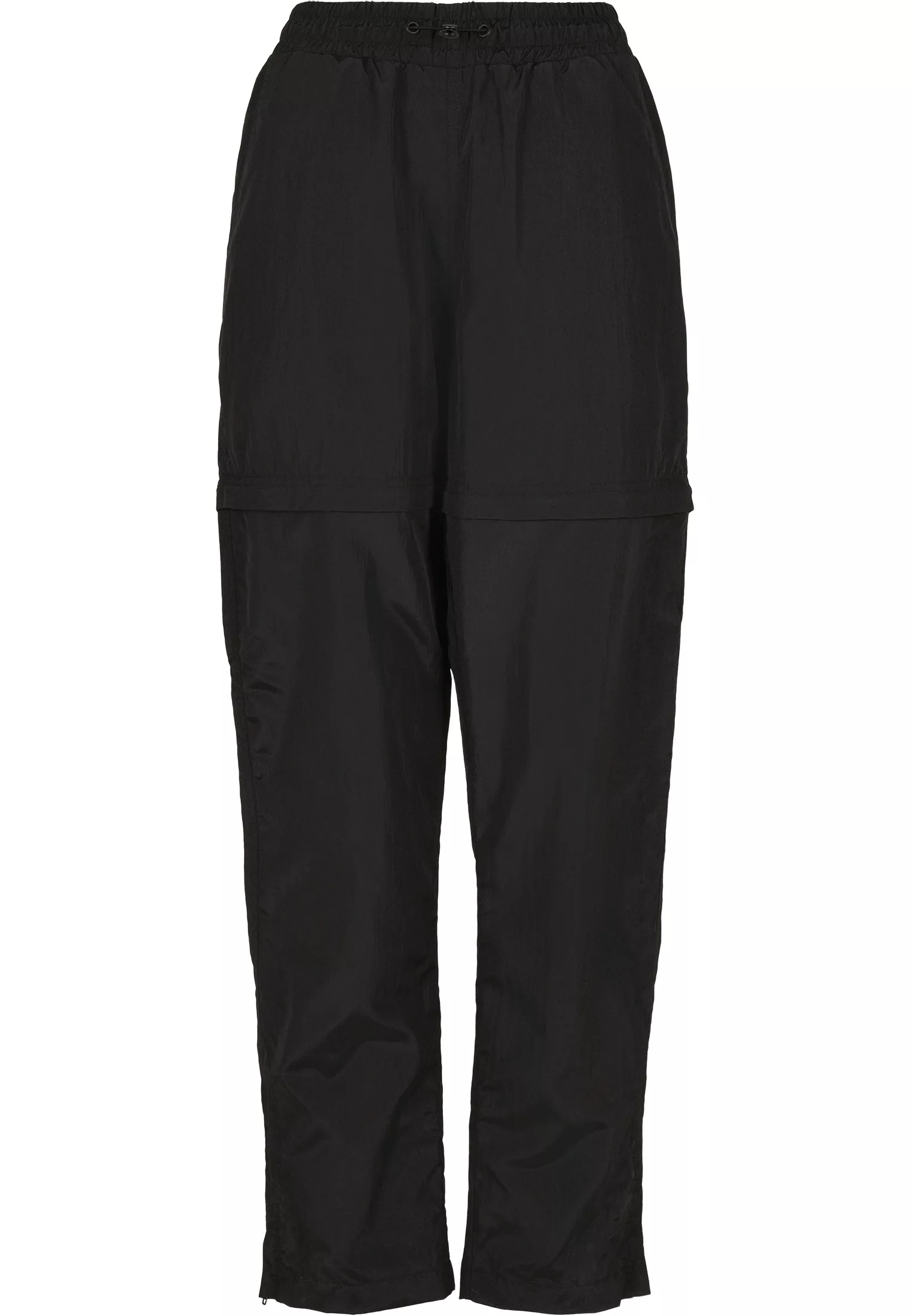 URBAN CLASSICS Jerseyhose "Damen Ladies Shiny Crinkle Nylon Zip Pants", (1 günstig online kaufen