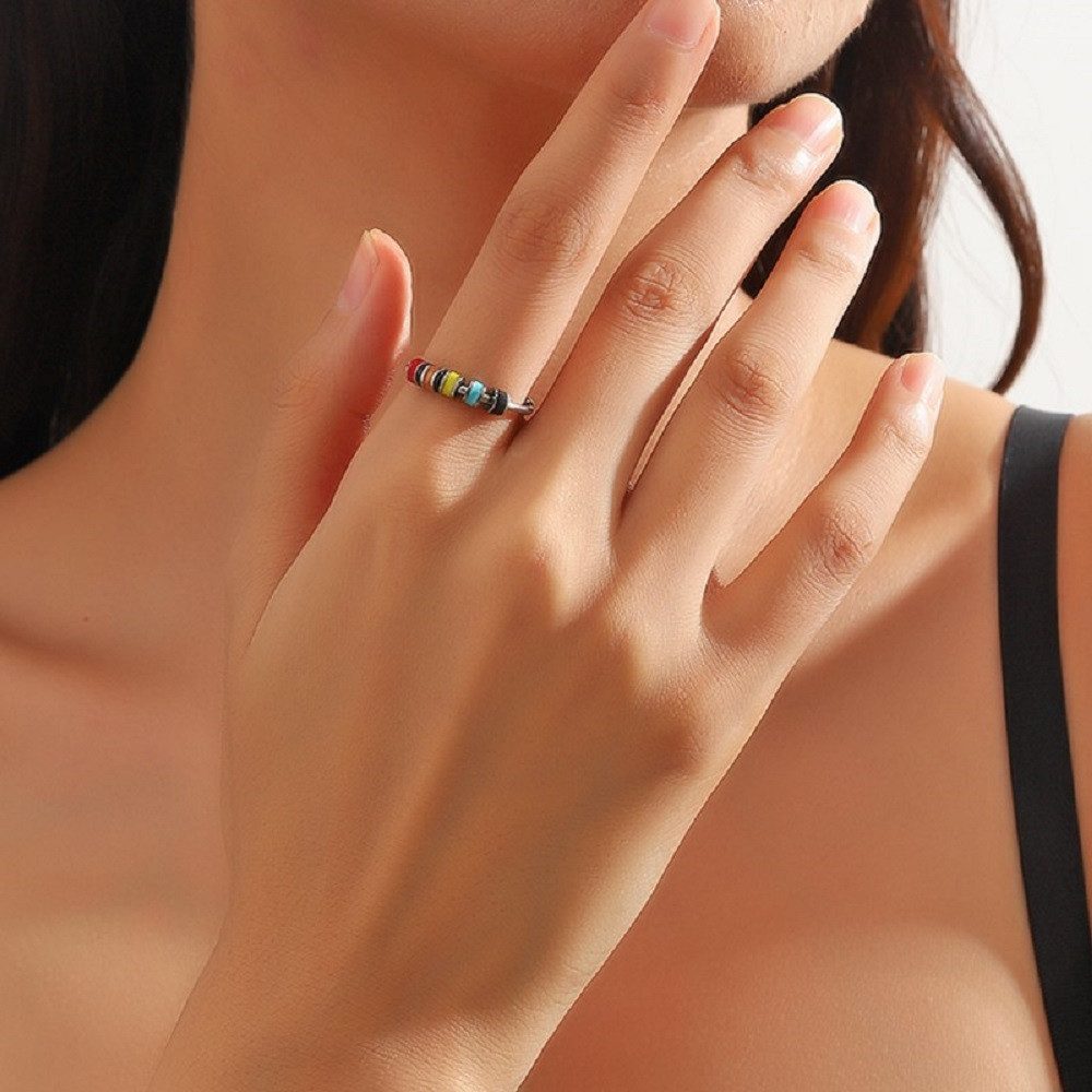 Eyecatcher Fingerring Anti Stress Ring bunte günstig online kaufen