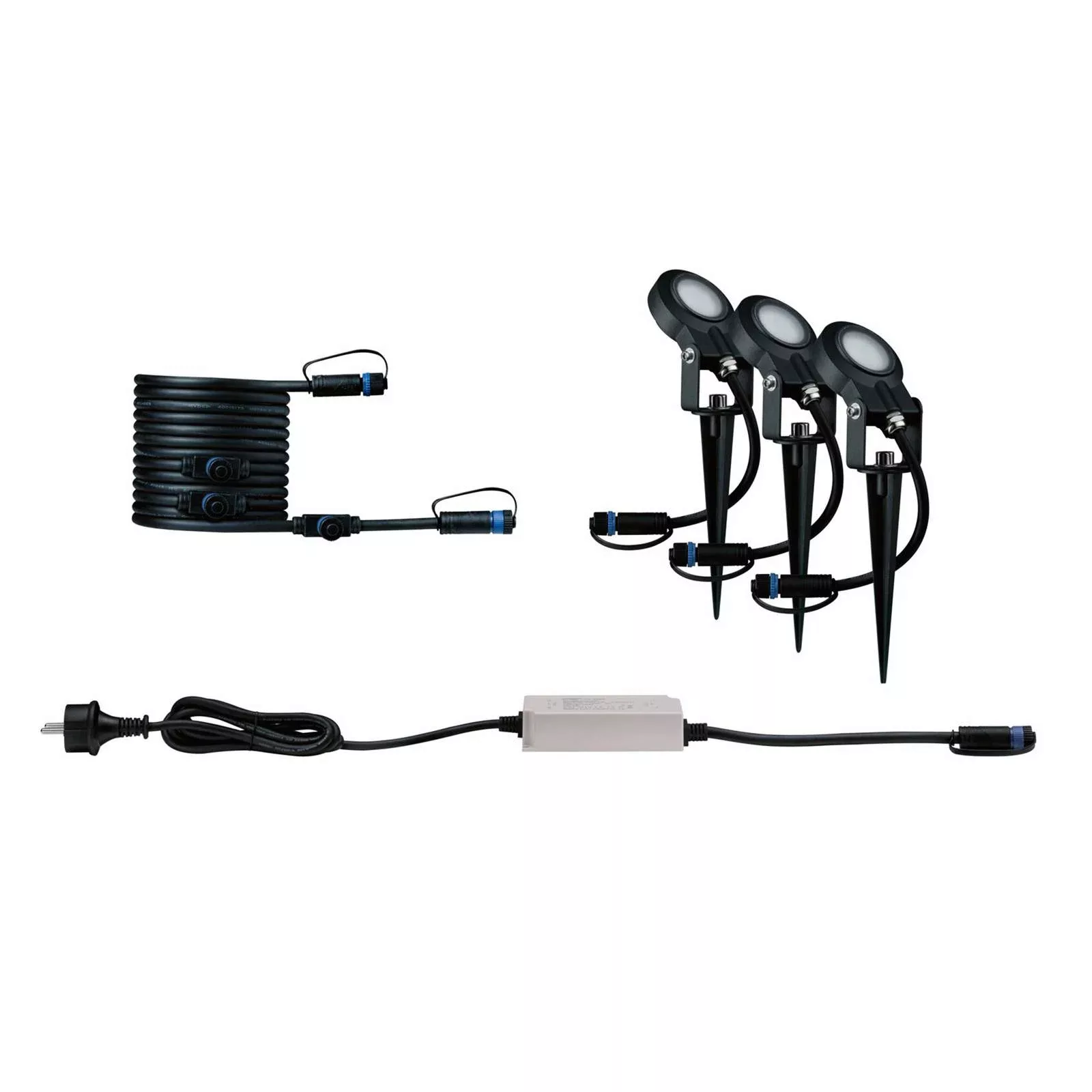 Paulmann LED-Outdoor-Spot Sting Plug & Shine 3 Stk Insektenfreundlich günstig online kaufen