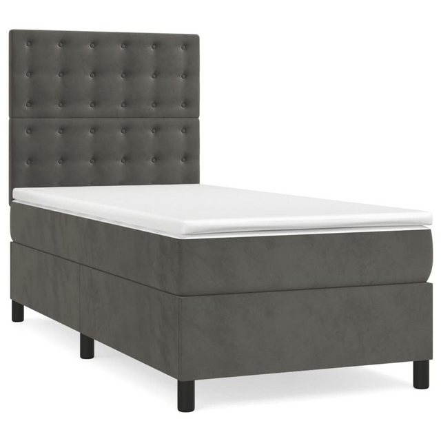 vidaXL Boxspringbett Bett Boxspringbett mit Matratze komplett Samt (80 x 20 günstig online kaufen