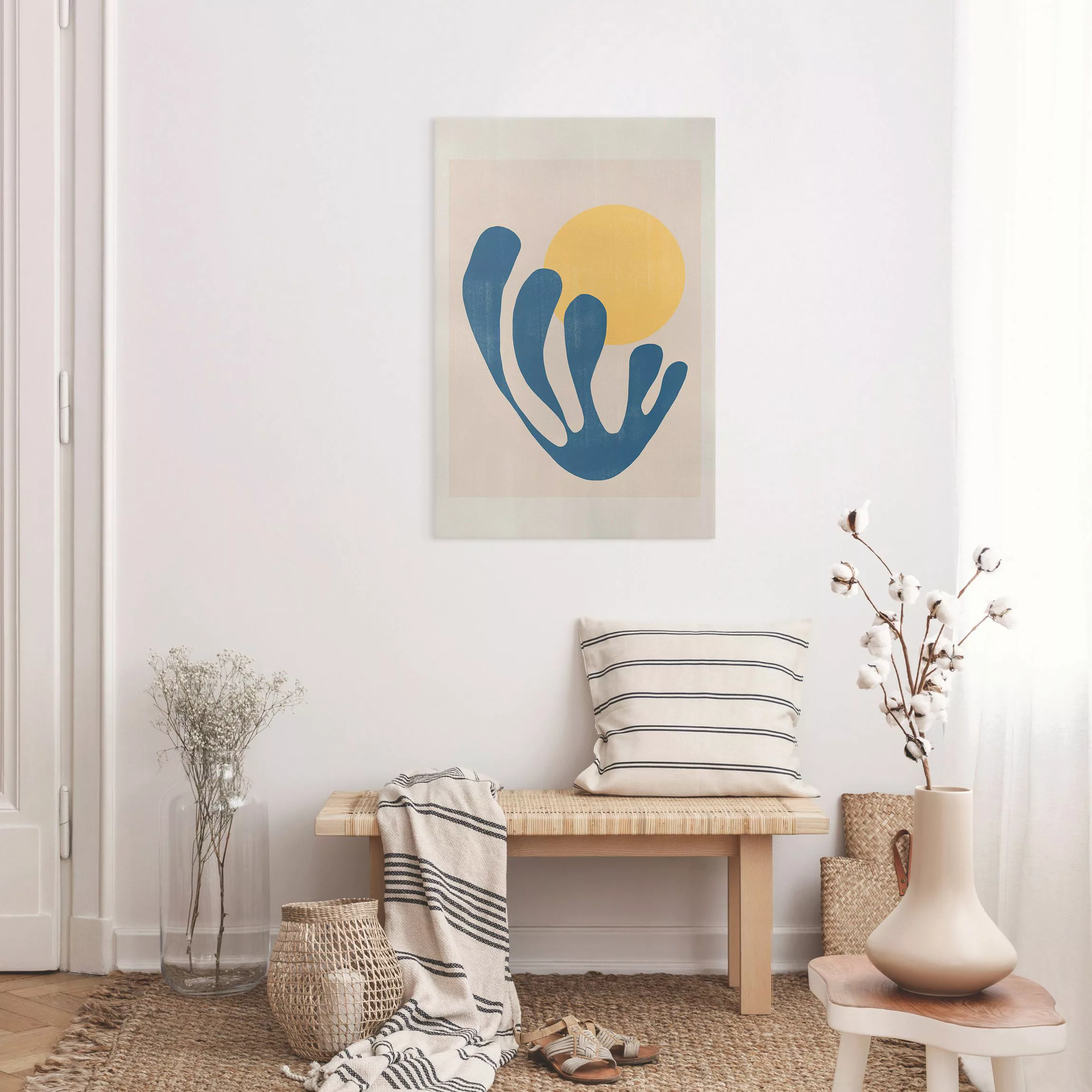 Leinwandbild Sonnenaufgang mit Matisse günstig online kaufen