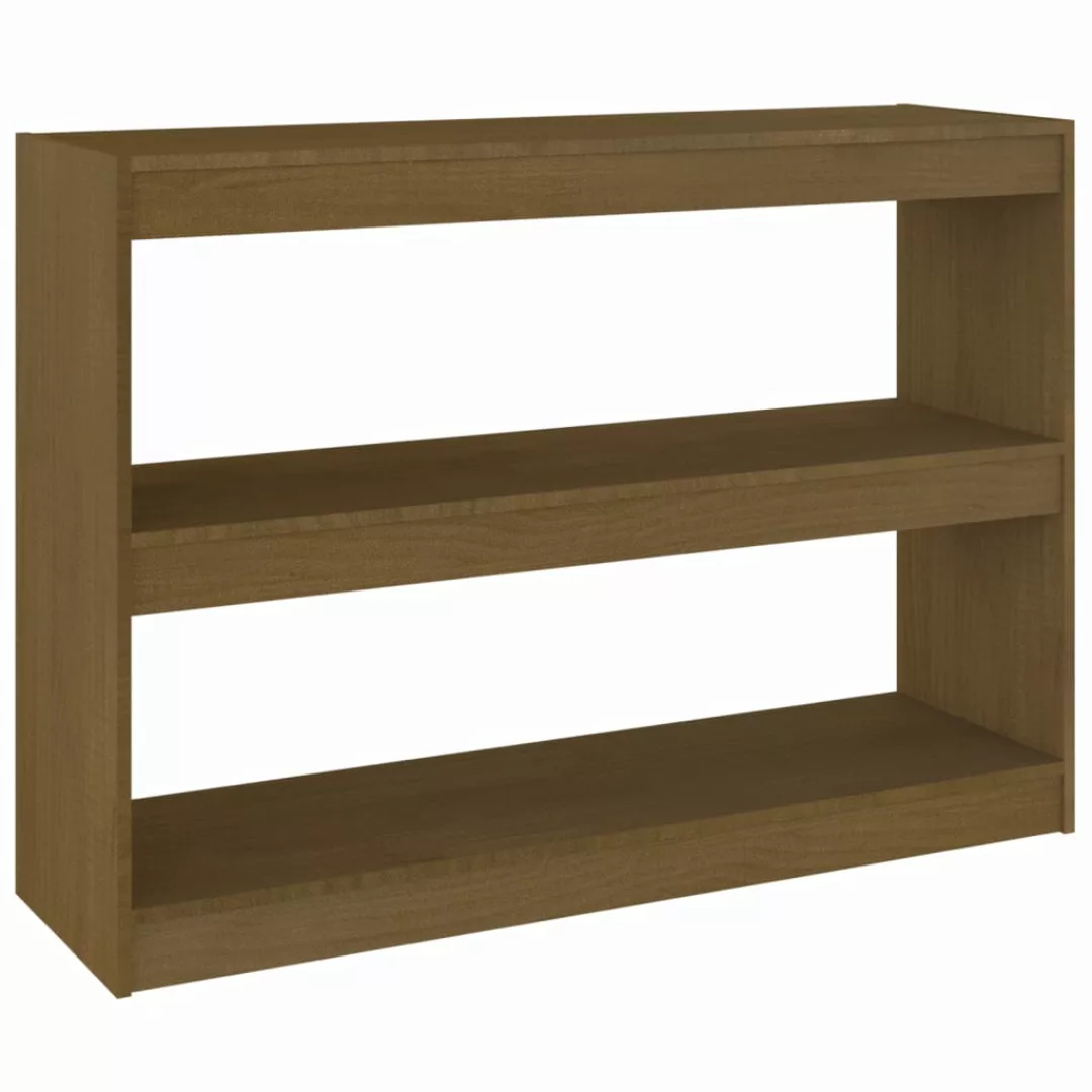 Bücherregal Raumteiler 100x30x71,5 Cm Massivholz Kiefer günstig online kaufen